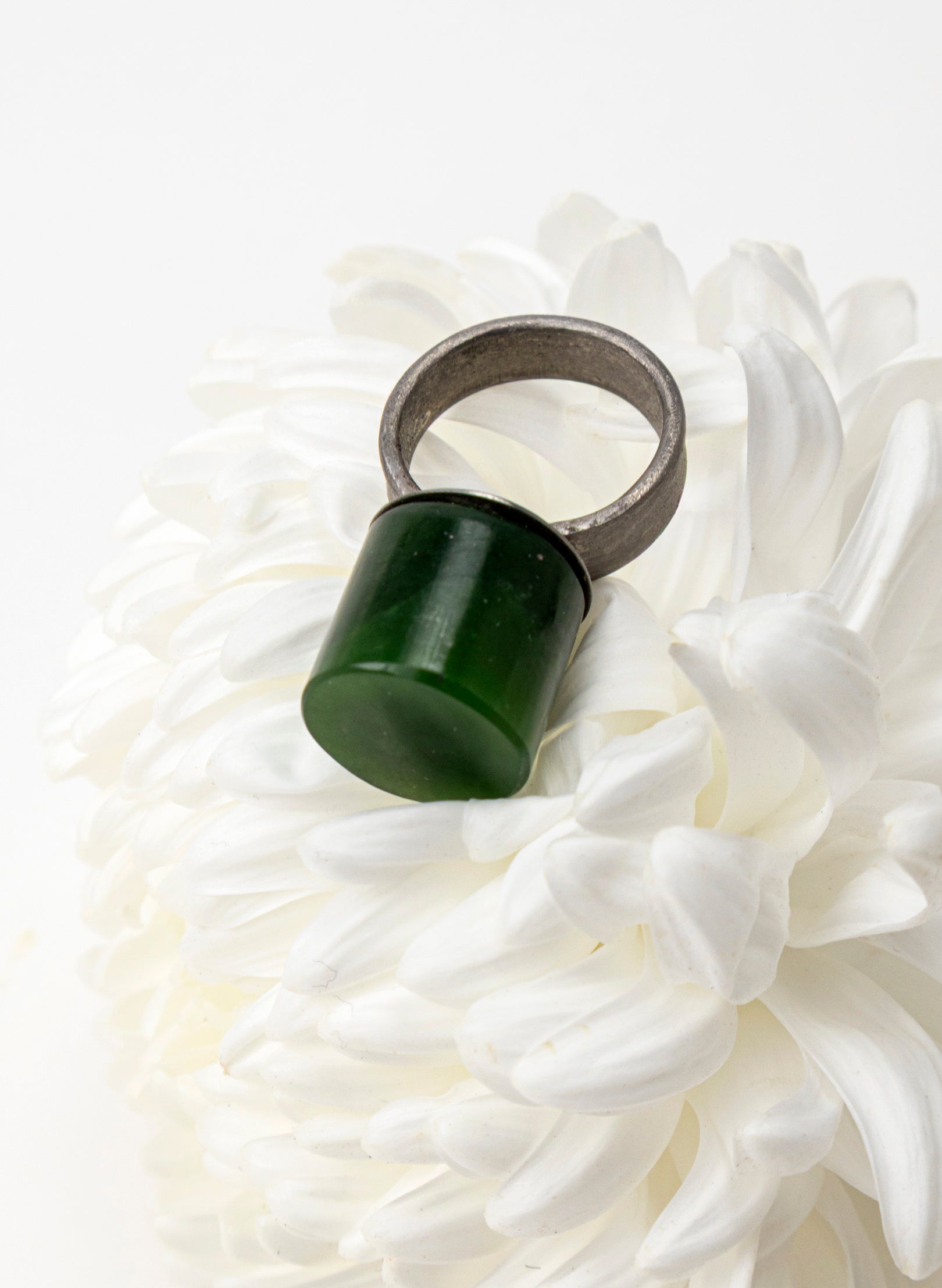 Circle Pounamu Titanium Ring