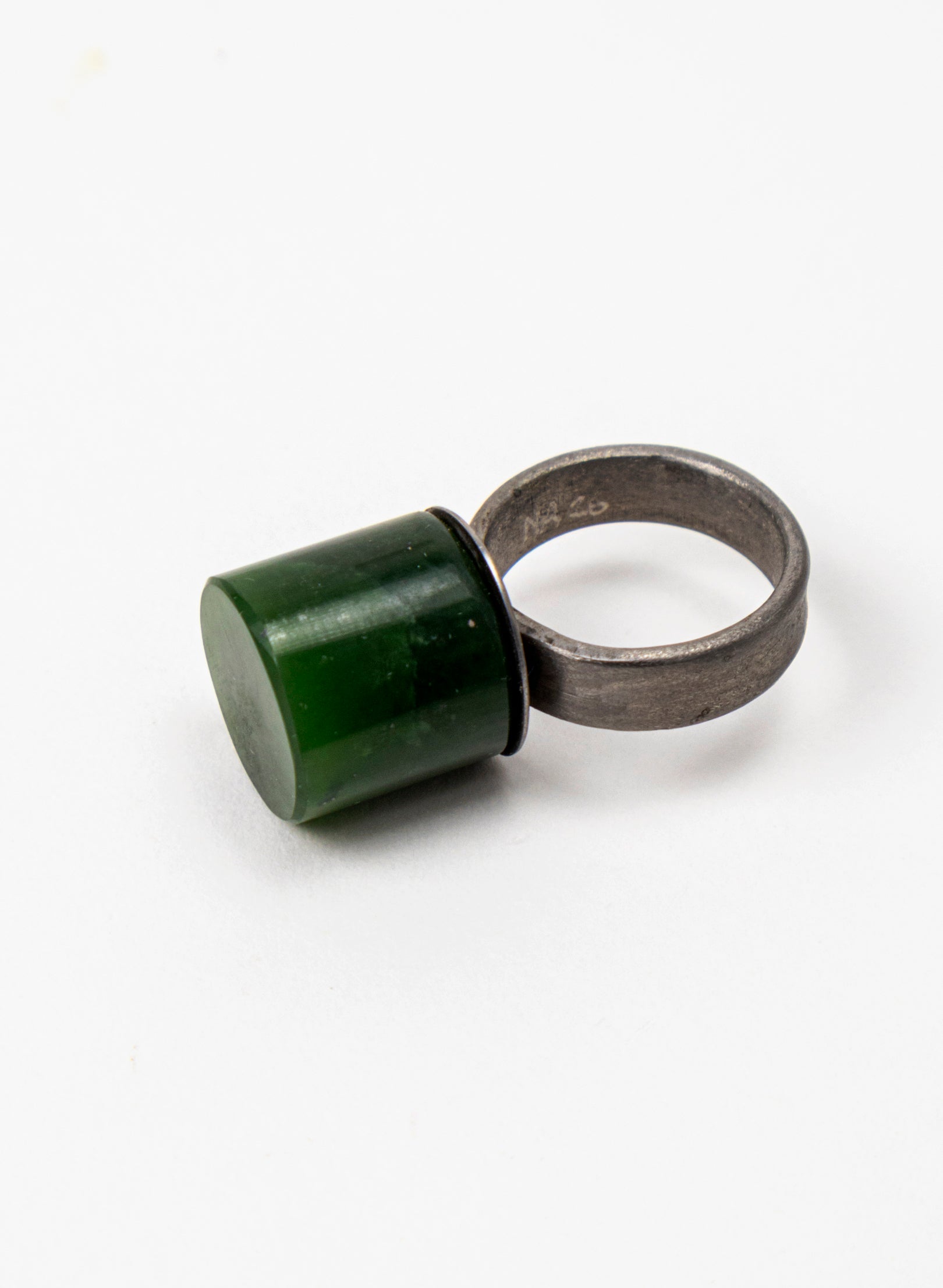 Circle Pounamu Titanium Ring