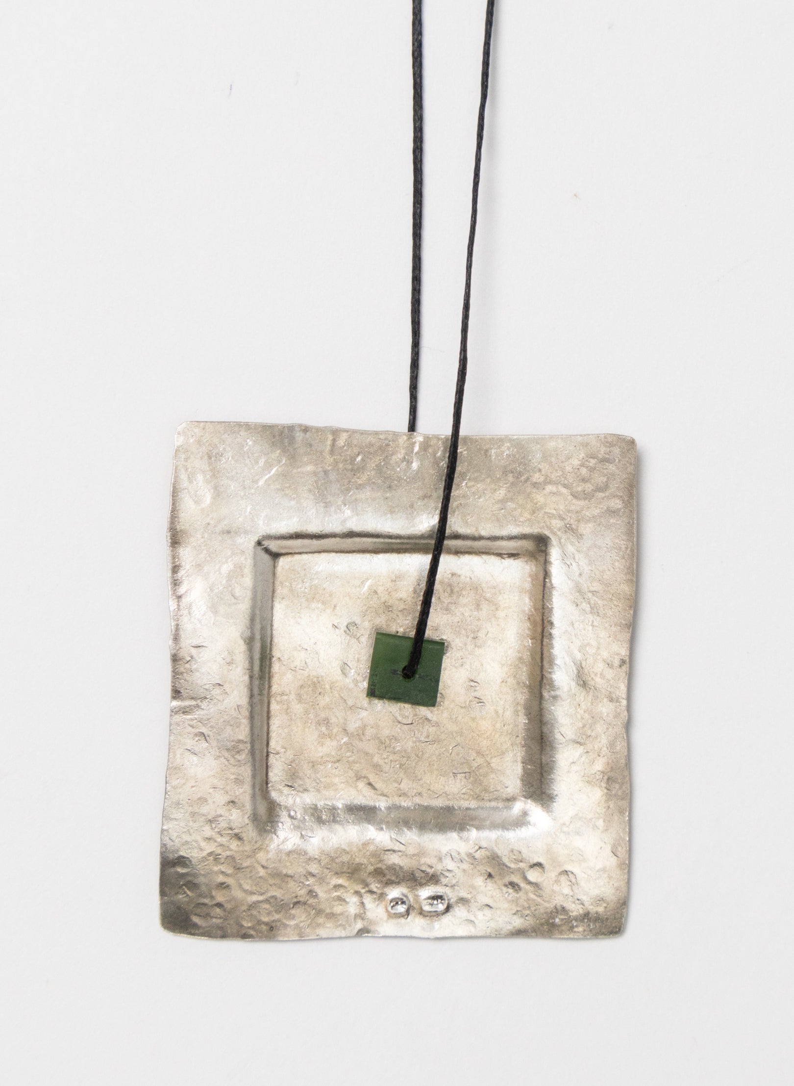Square Silver Necklace