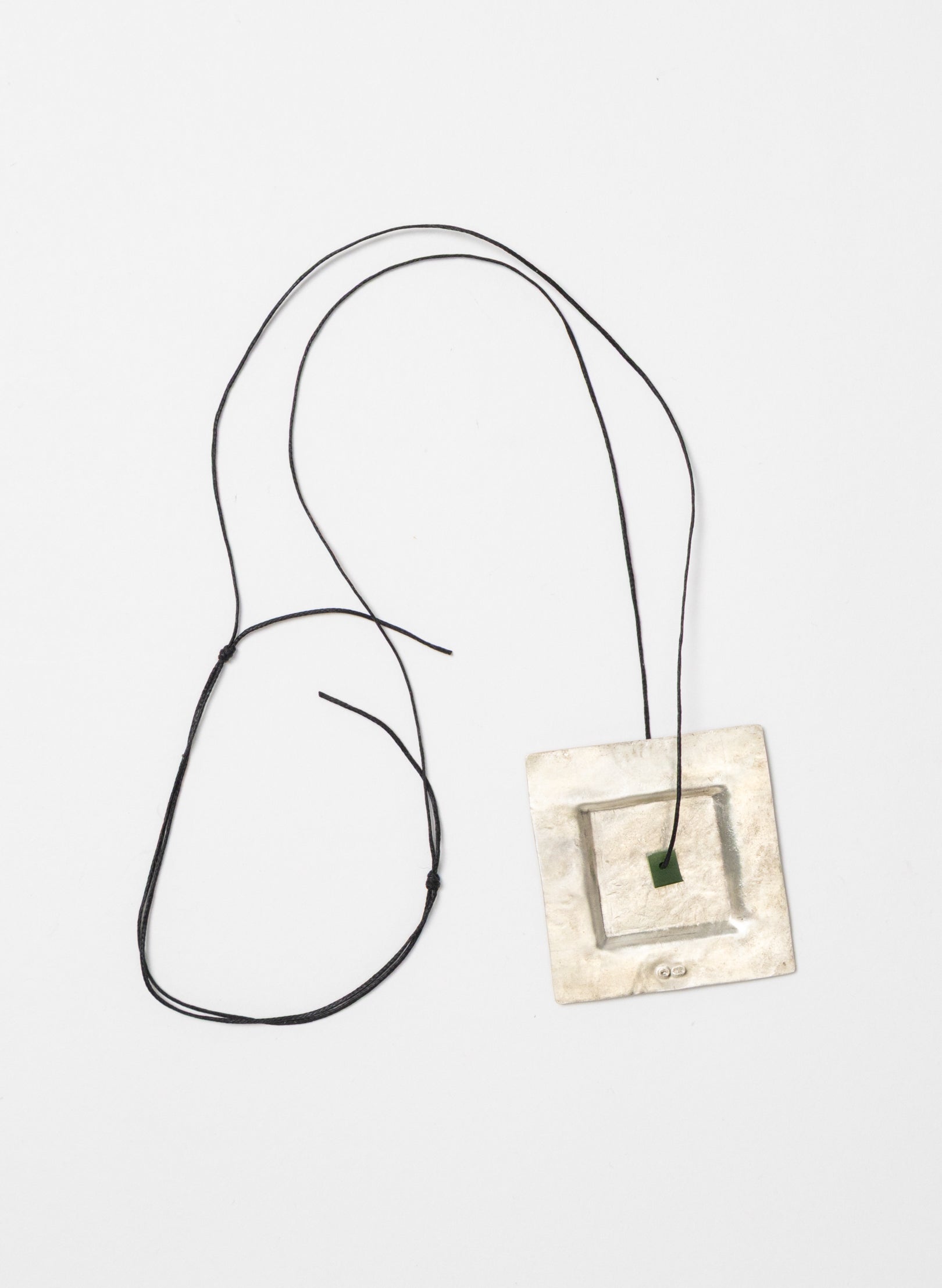 Square Silver Necklace
