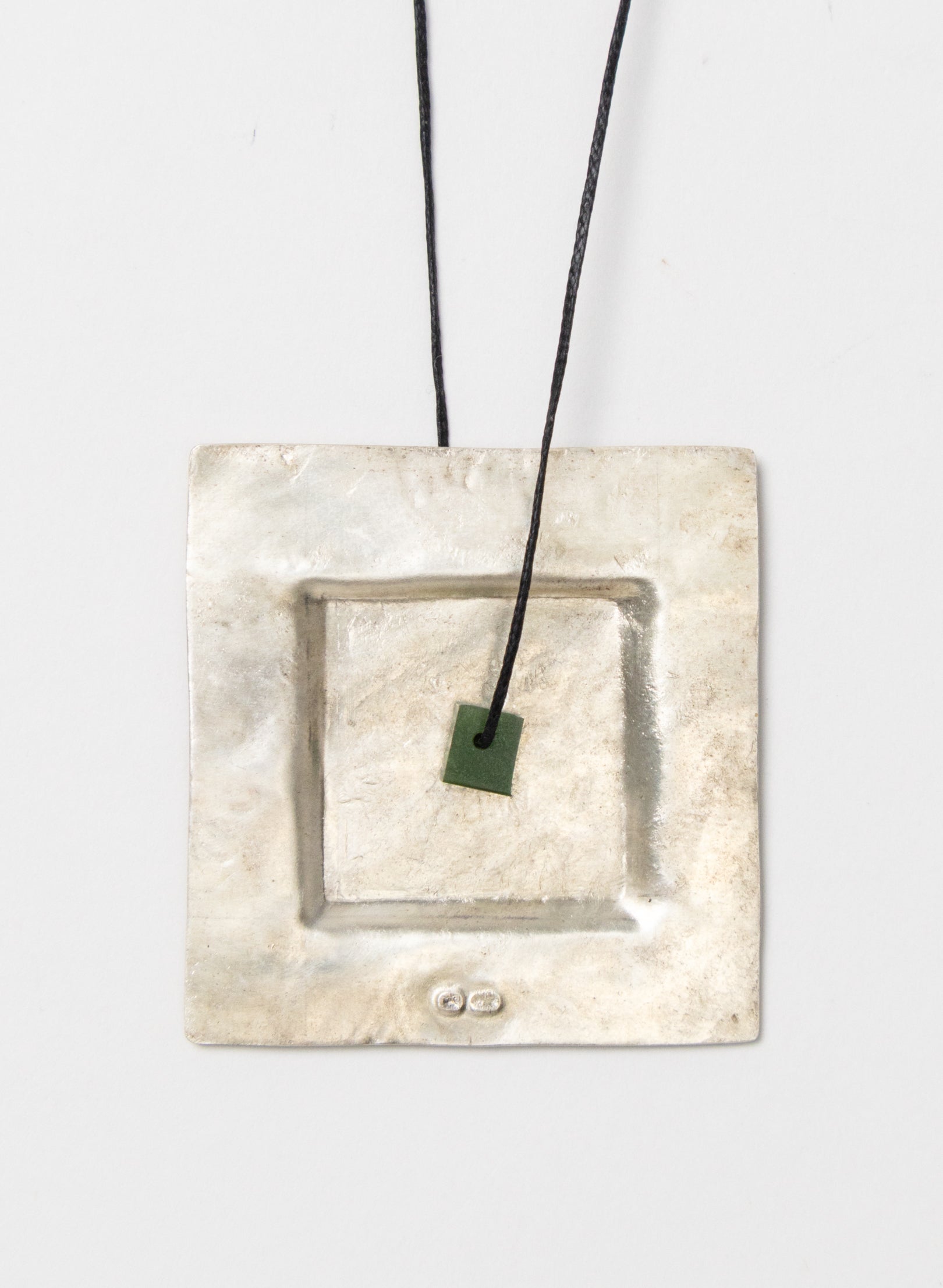 Square Silver Necklace