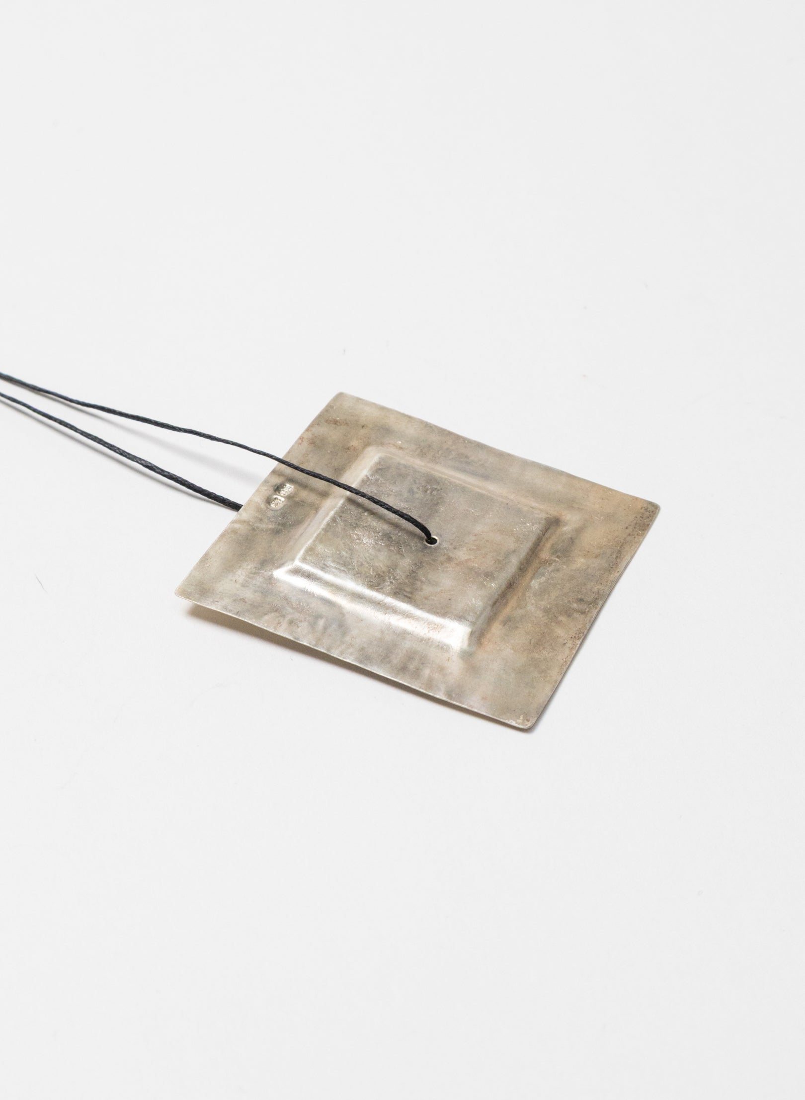 Square Silver Necklace
