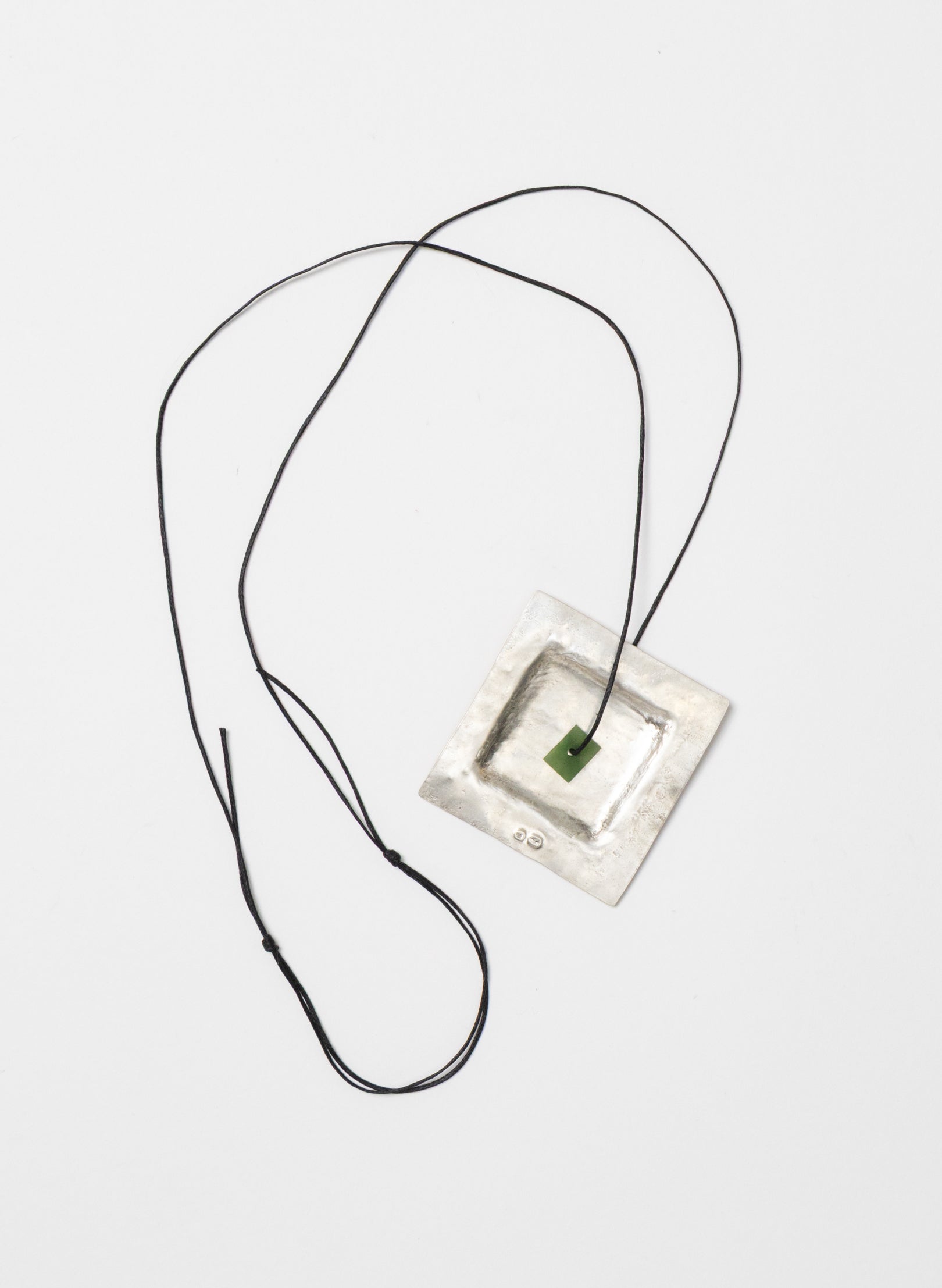 Square Silver Necklace