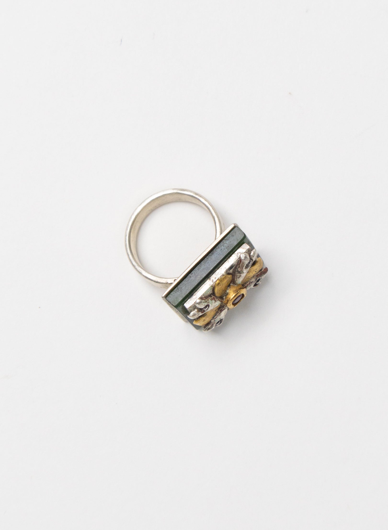 Ruby, Gold and Pounamu Ring