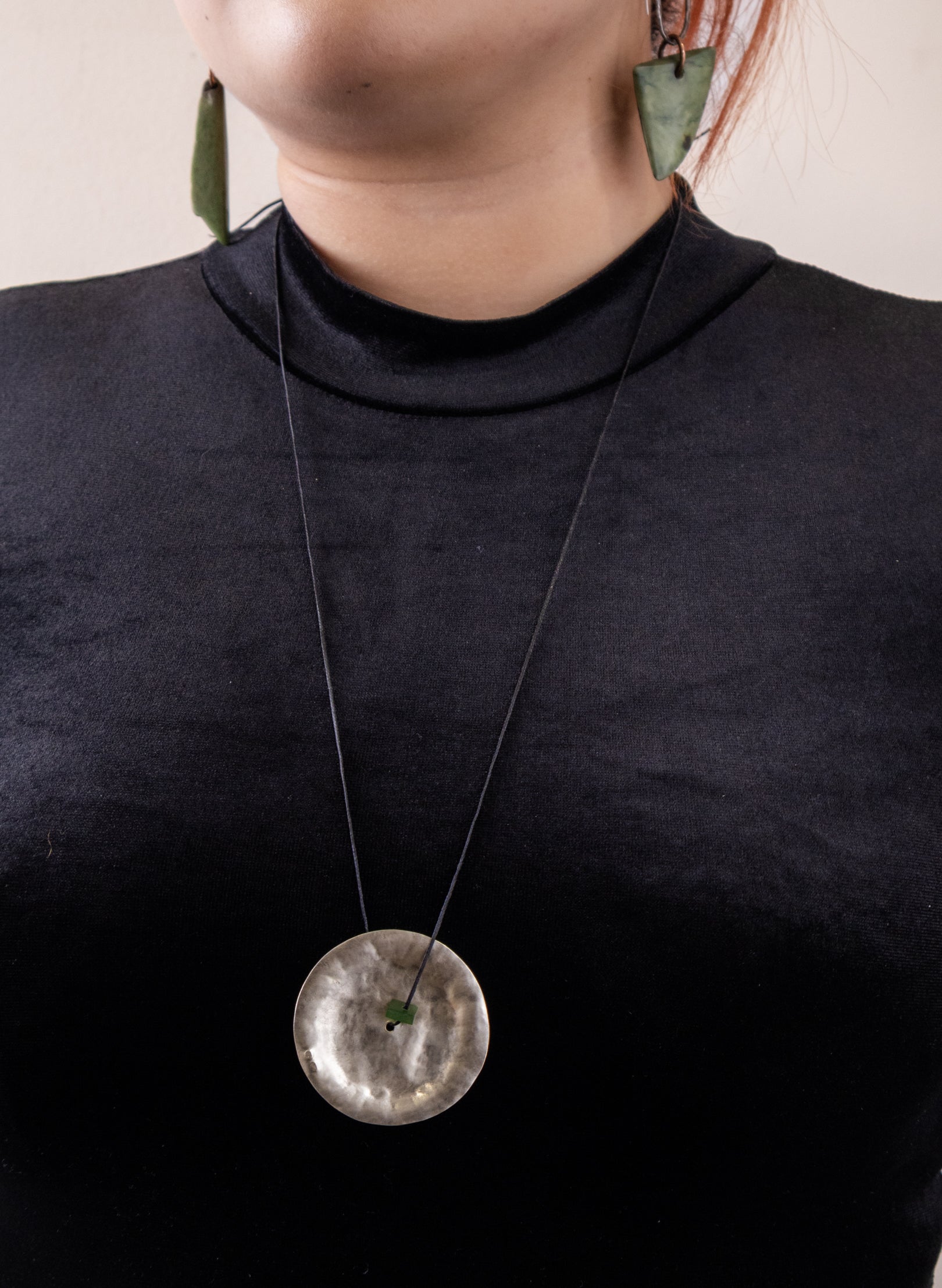 Round Silver Necklace