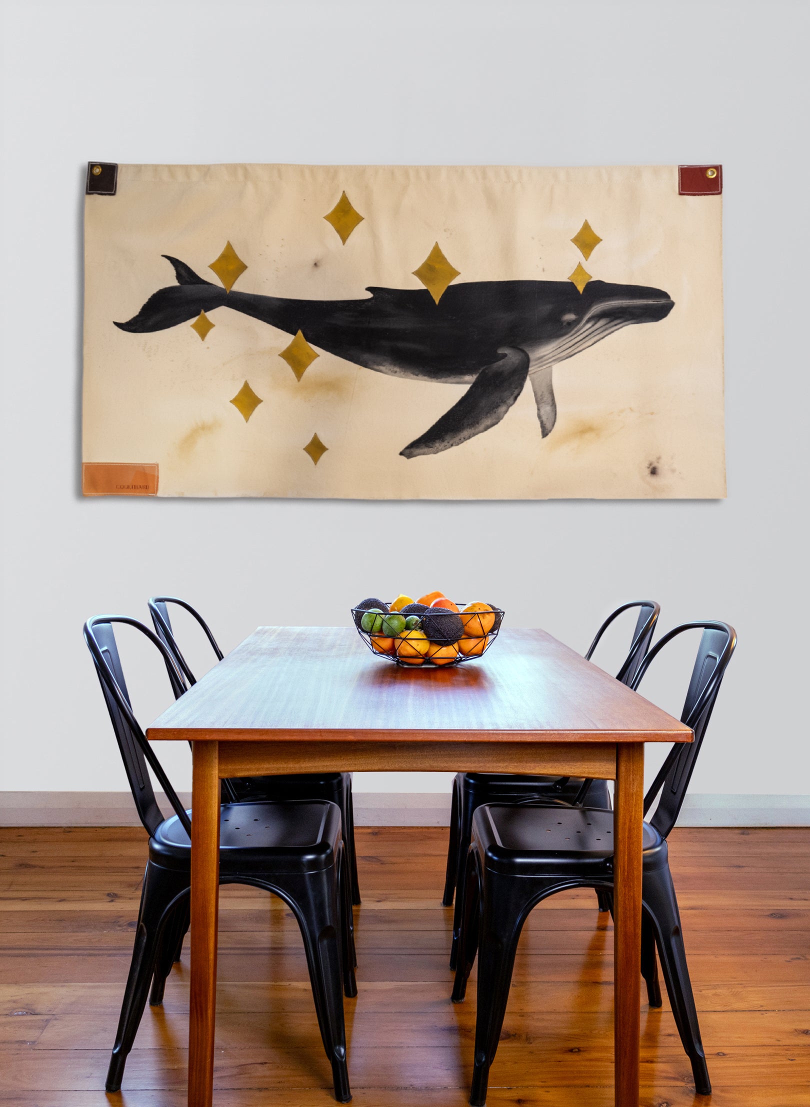 Large Heavy Flag - Humpback Whale with Matariki Stars