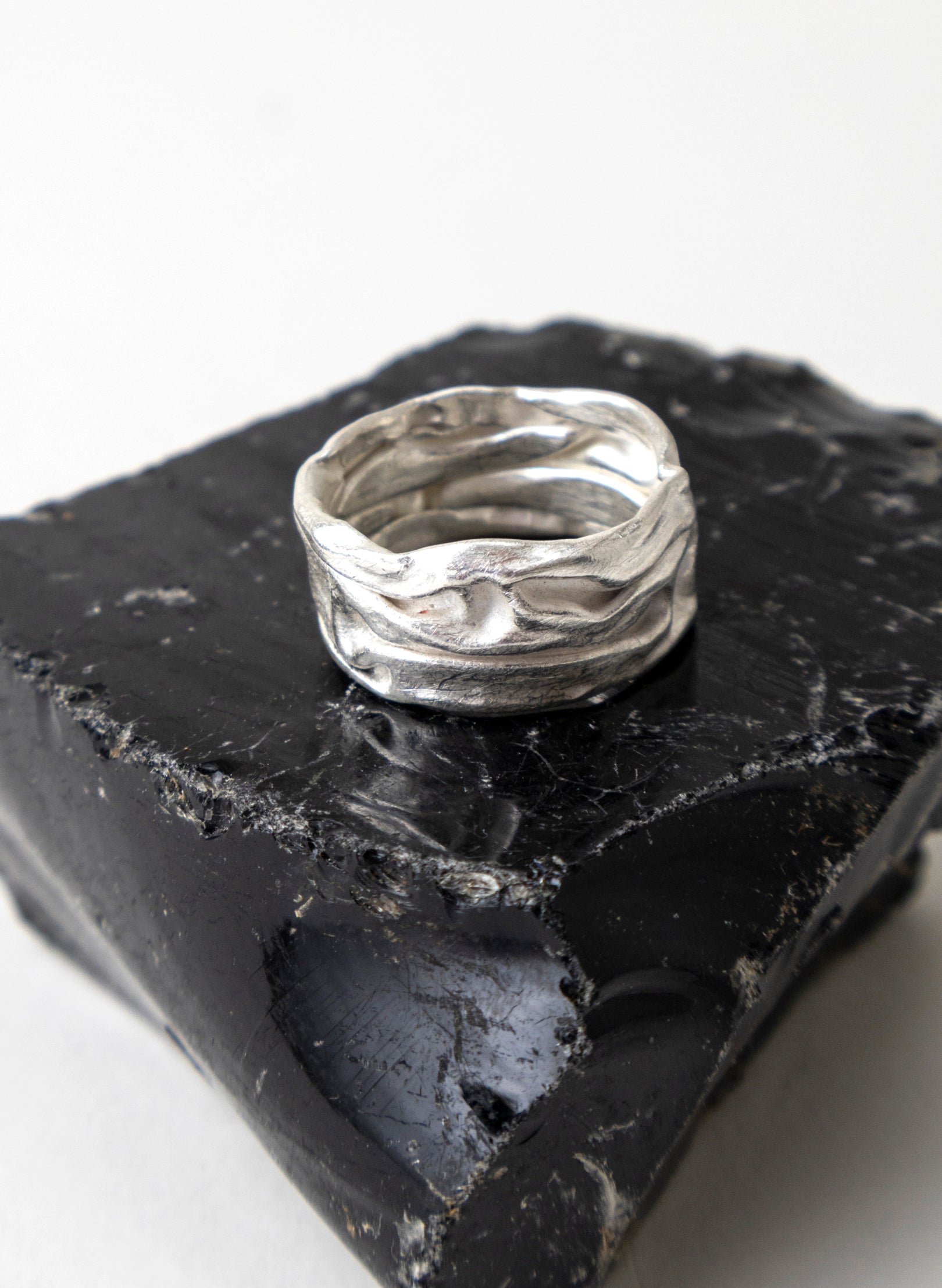 Crush Band Silver Ring
