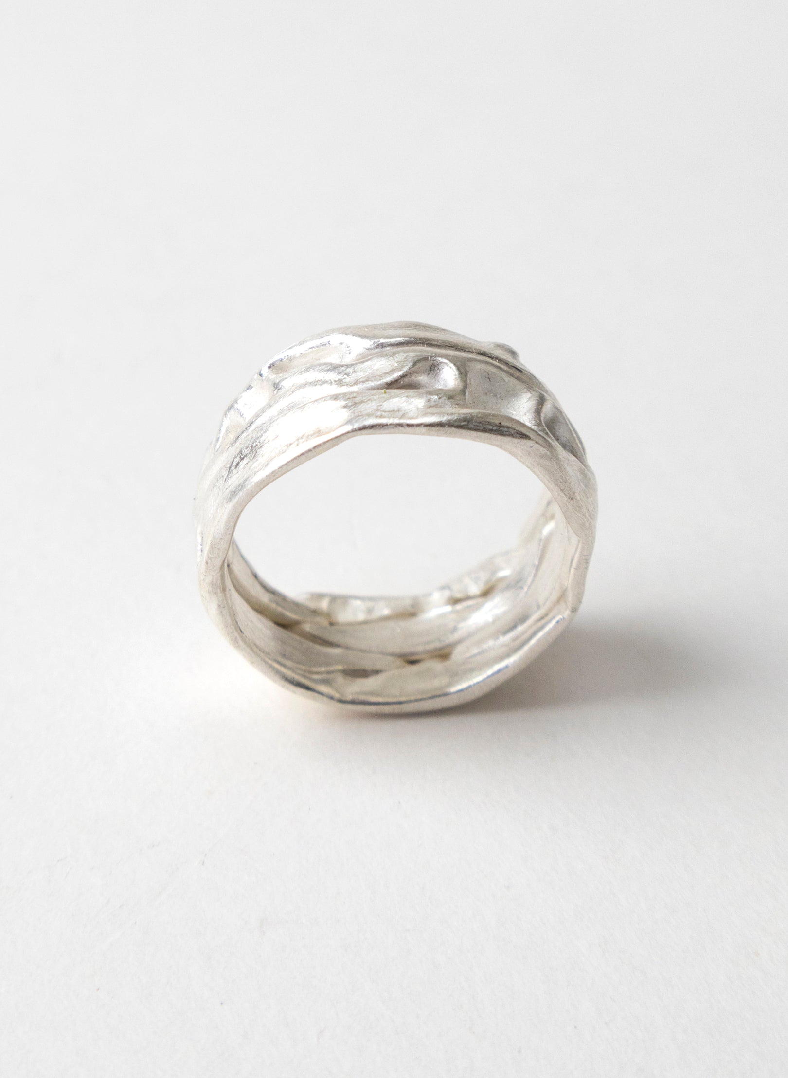 Crush Band Silver Ring