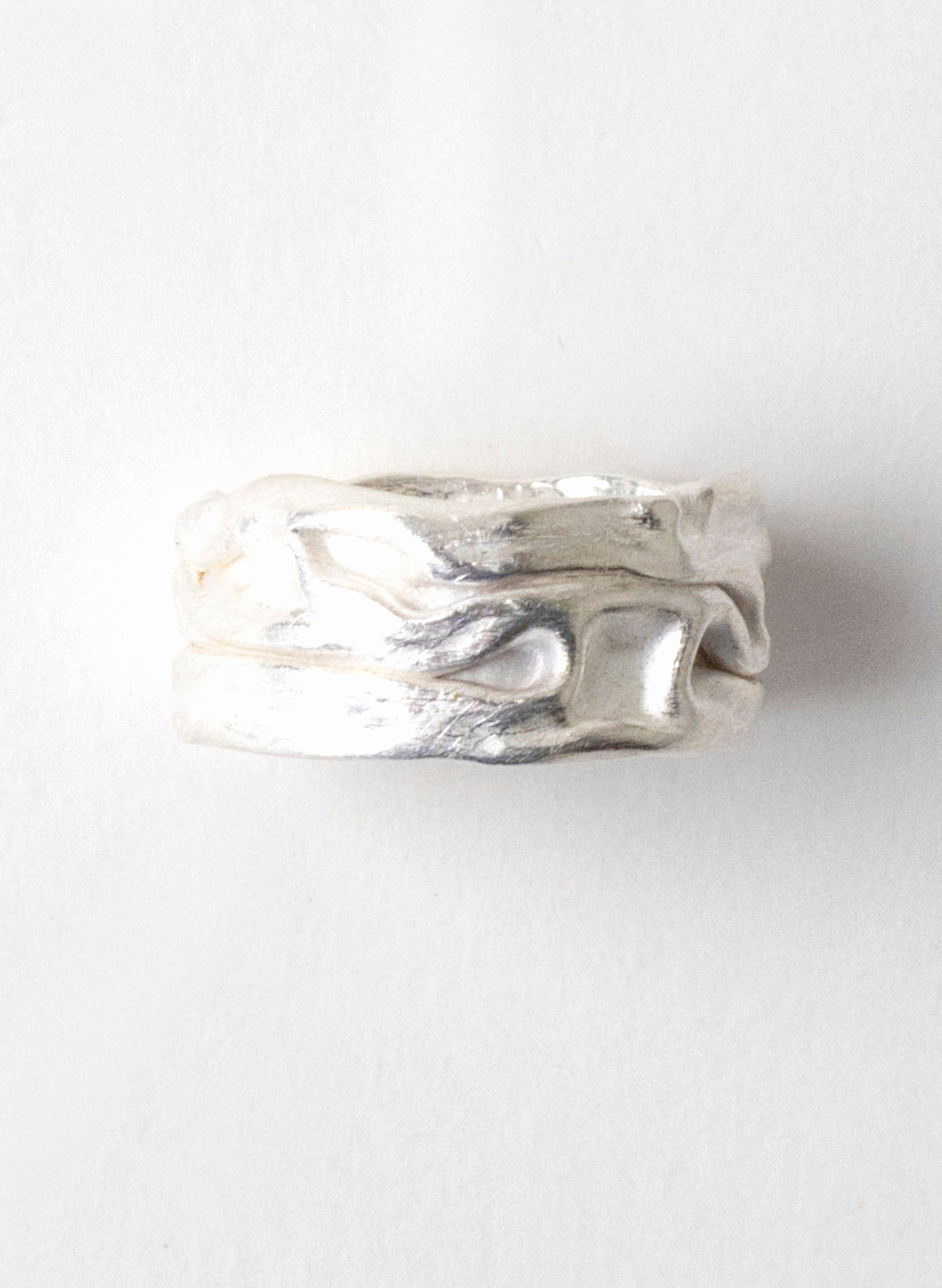Crush Band Silver Ring