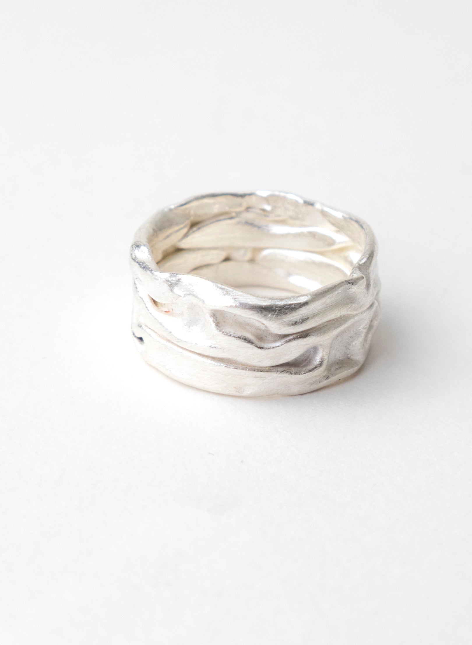 Crush Band Silver Ring
