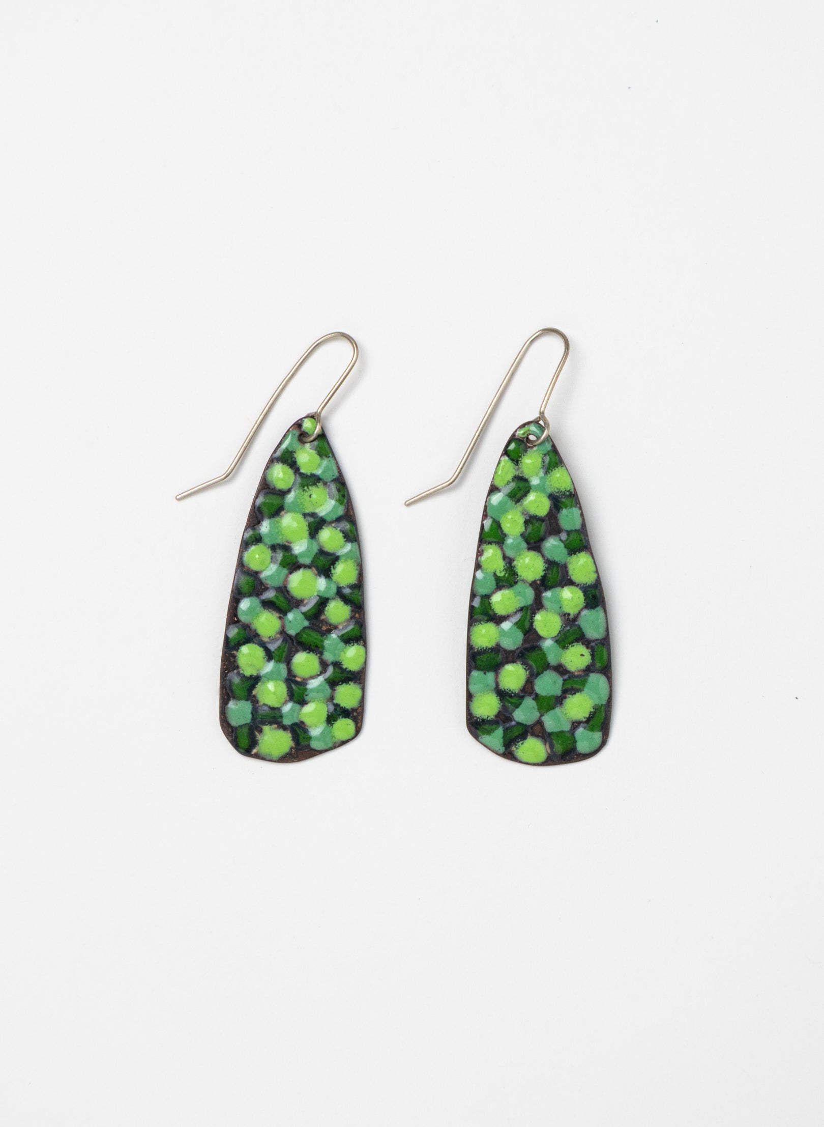 Small Dot Enamel Earrings
