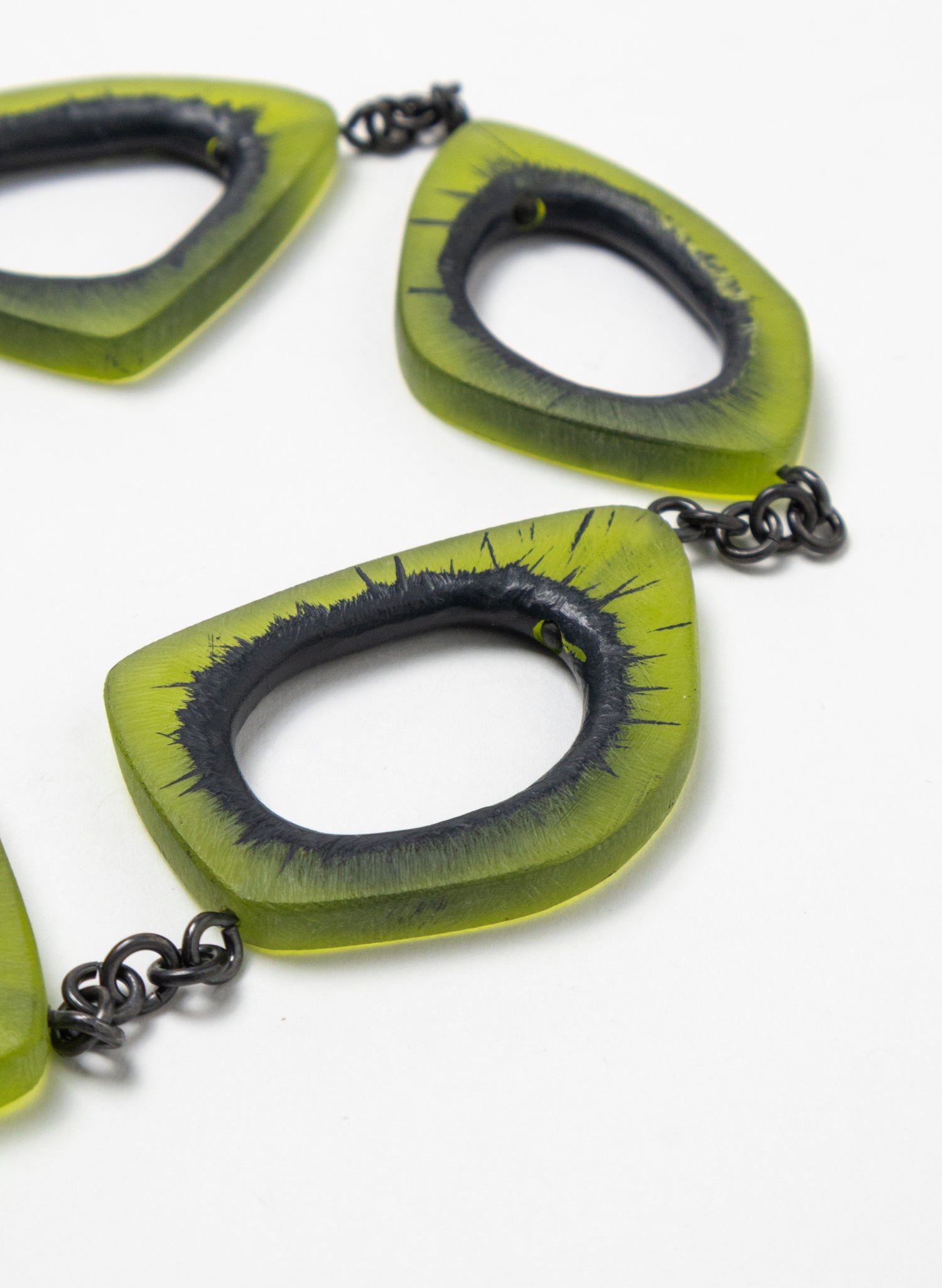 Hollow Stone Perspex Necklace