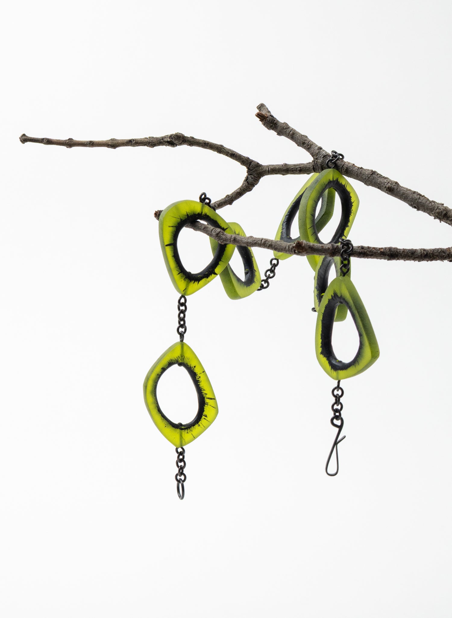 Hollow Stone Perspex Necklace