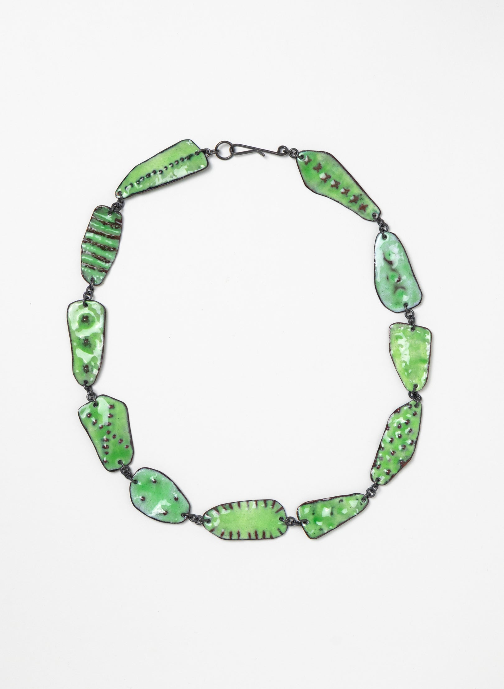 Embossed Enamel Necklace