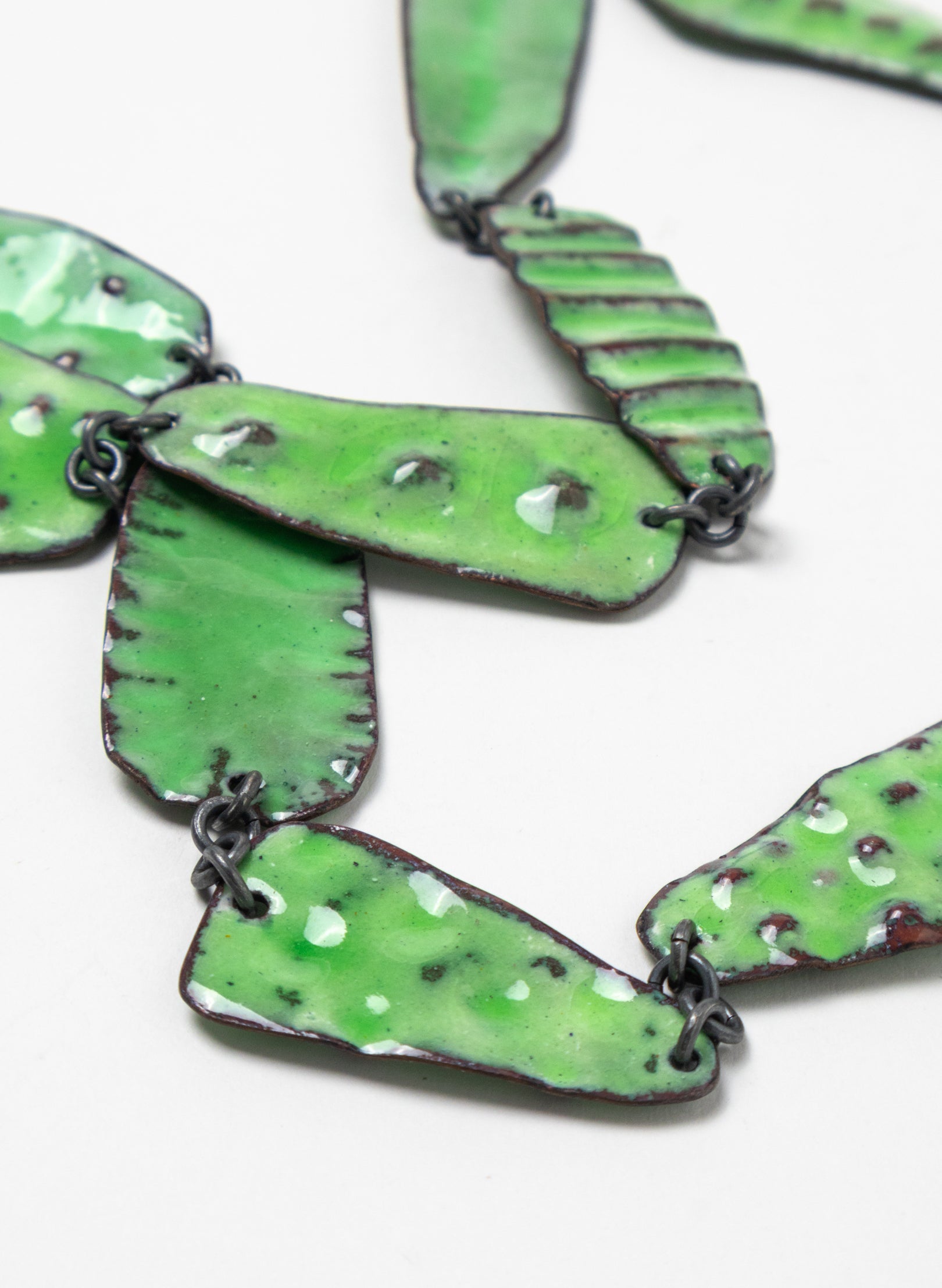 Embossed Enamel Necklace