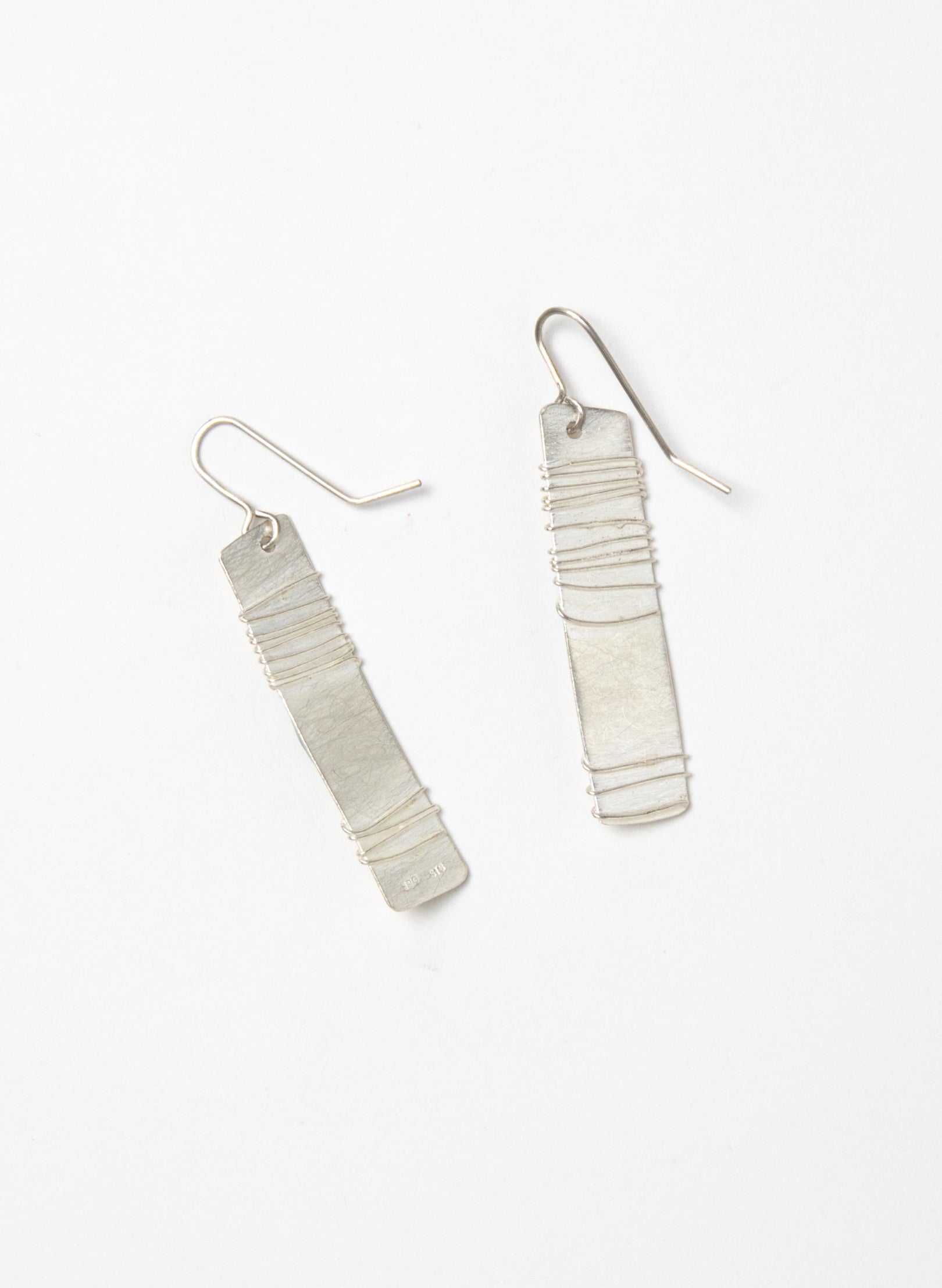 Wound Rectangle Earrings