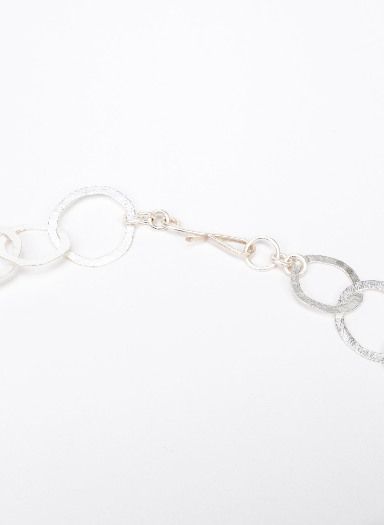 Round Link Necklace - Sterling Silver