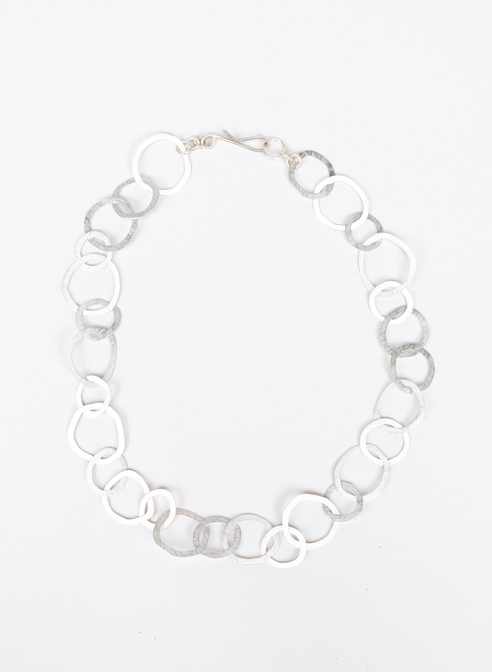 Round Link Necklace - Sterling Silver