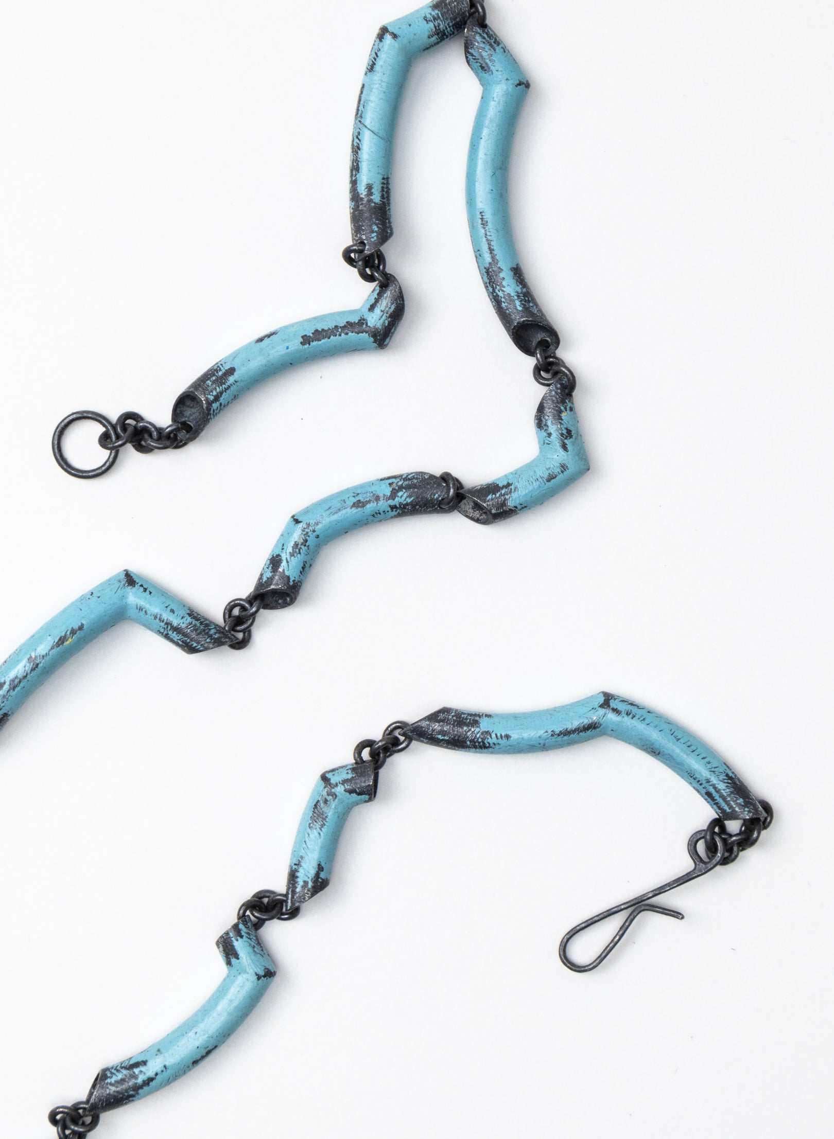 Blue Angle Tube Necklace