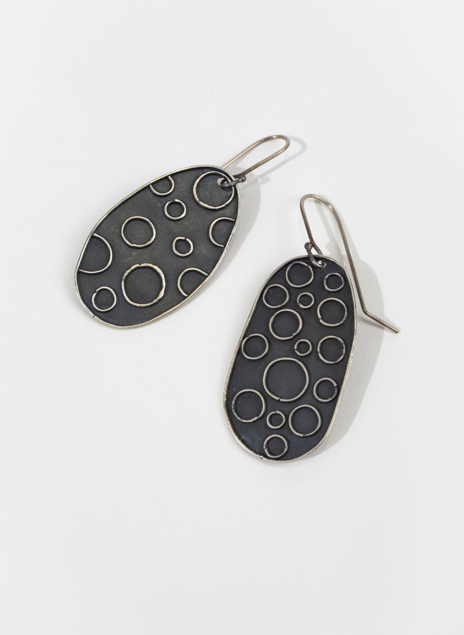 Line Hook Earrings - Sterling Silver