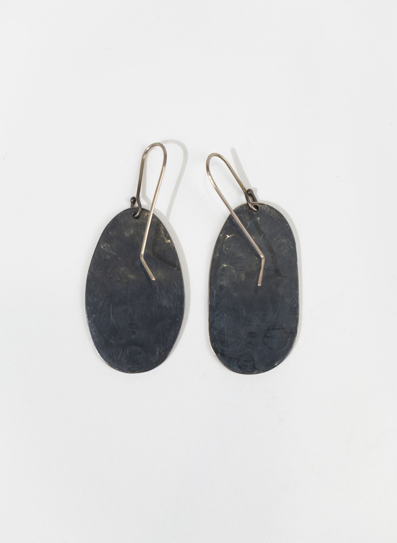 Line Hook Earrings - Sterling Silver
