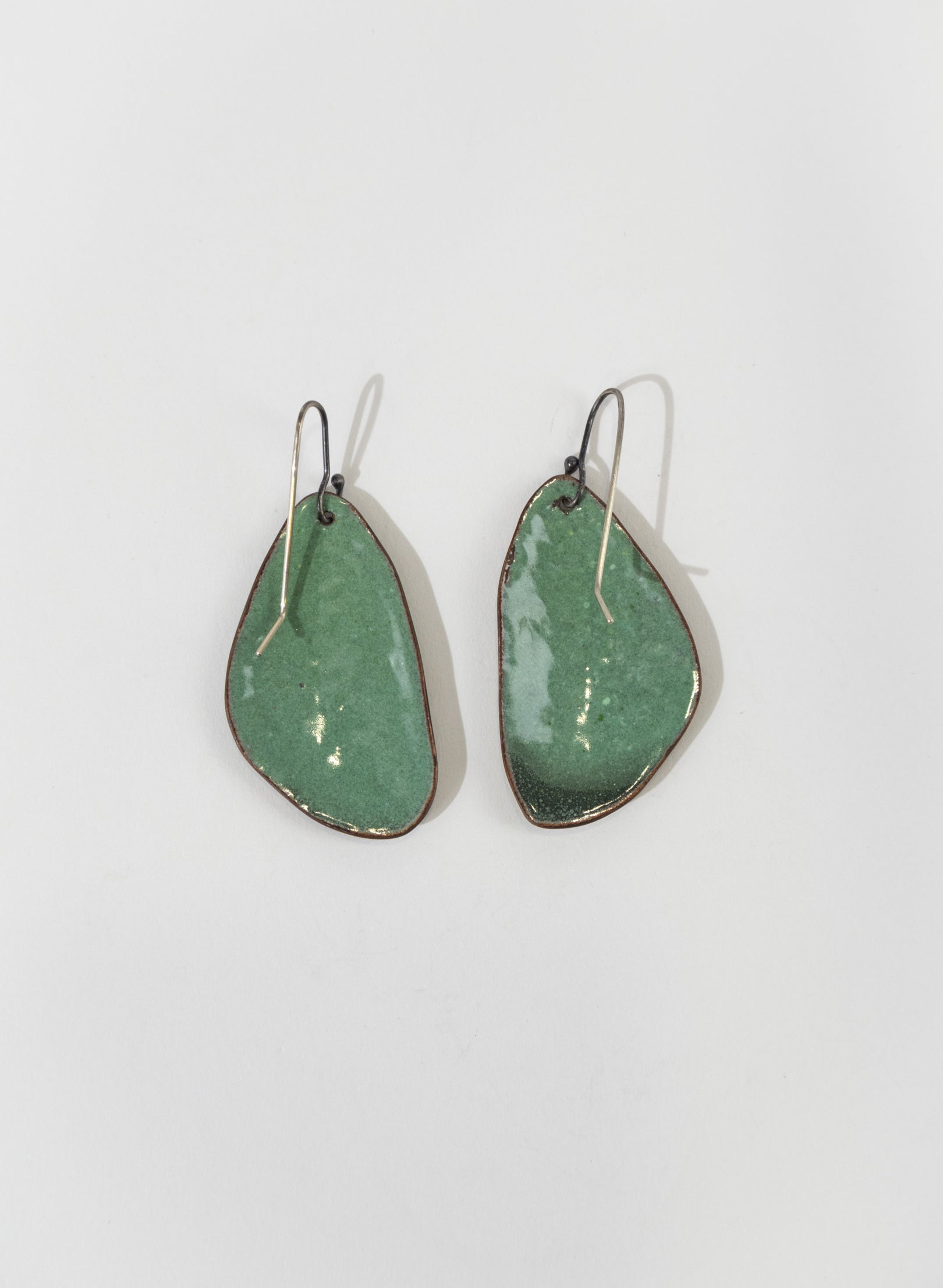 Textured Enamel Earrings