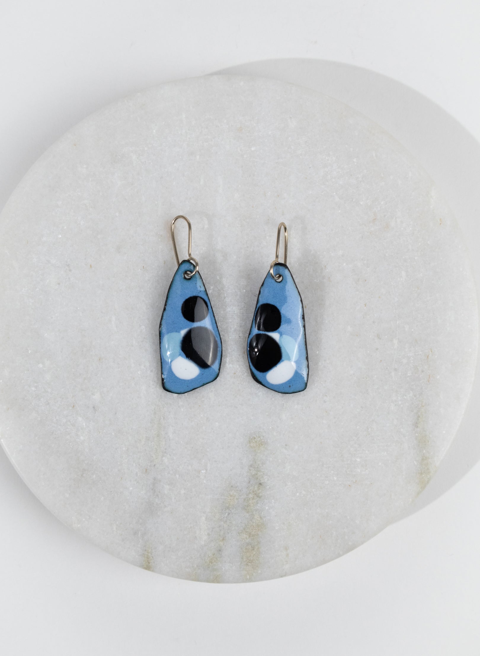 Random Dot Enamel Earrings