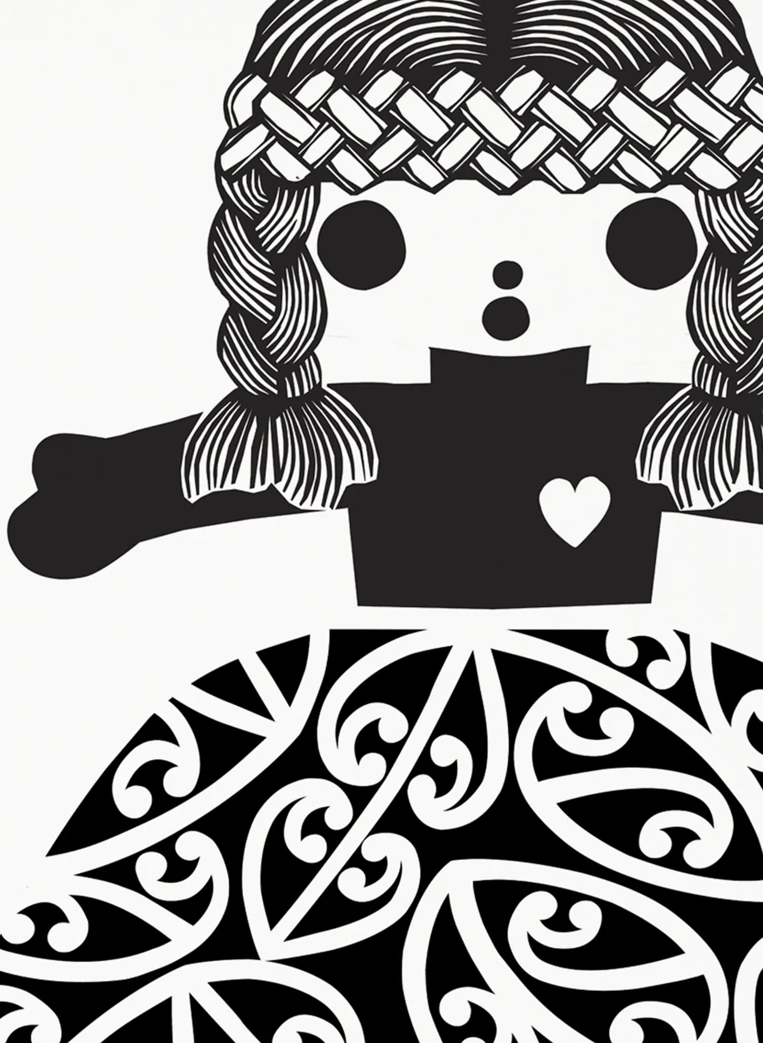 Big Heart | Black - Screen Print