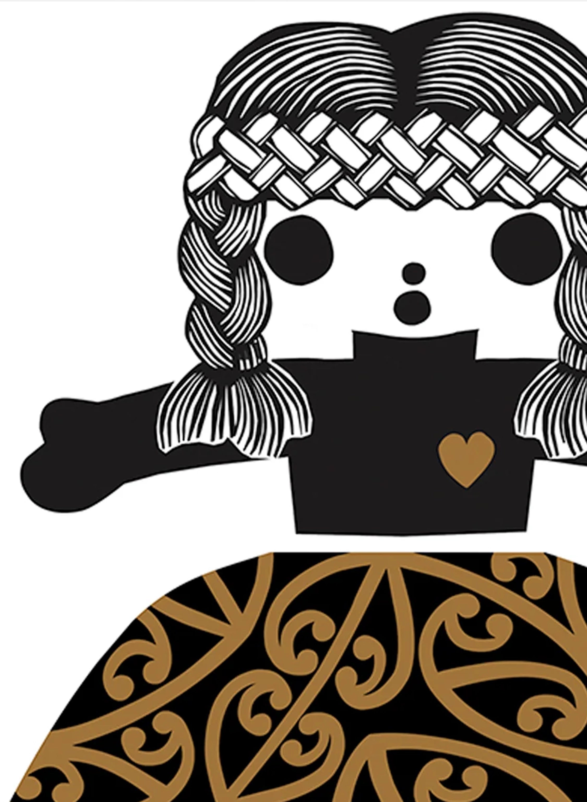 Big Heart | Gold - Screen Print