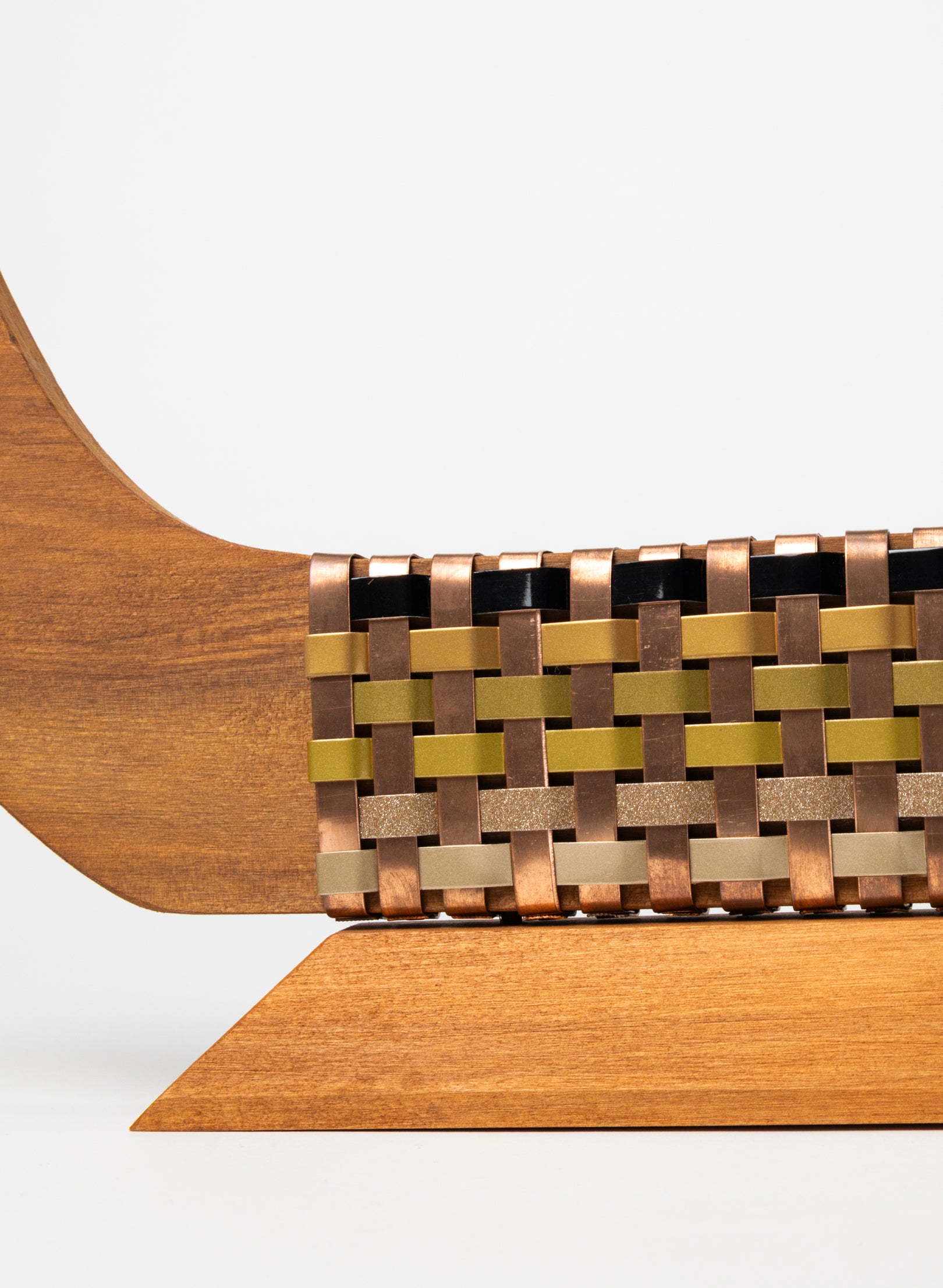 Black, Gold and Copper Waka on Plinth