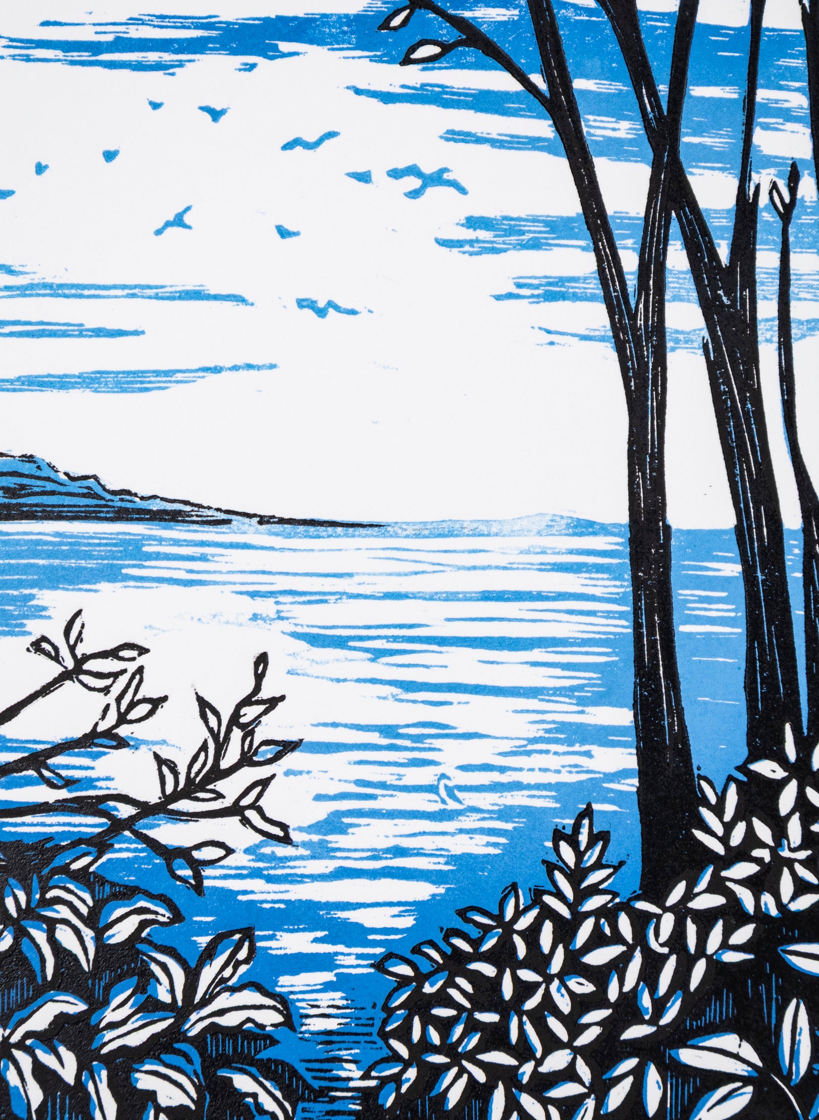 Coast - Wood Cut Print
