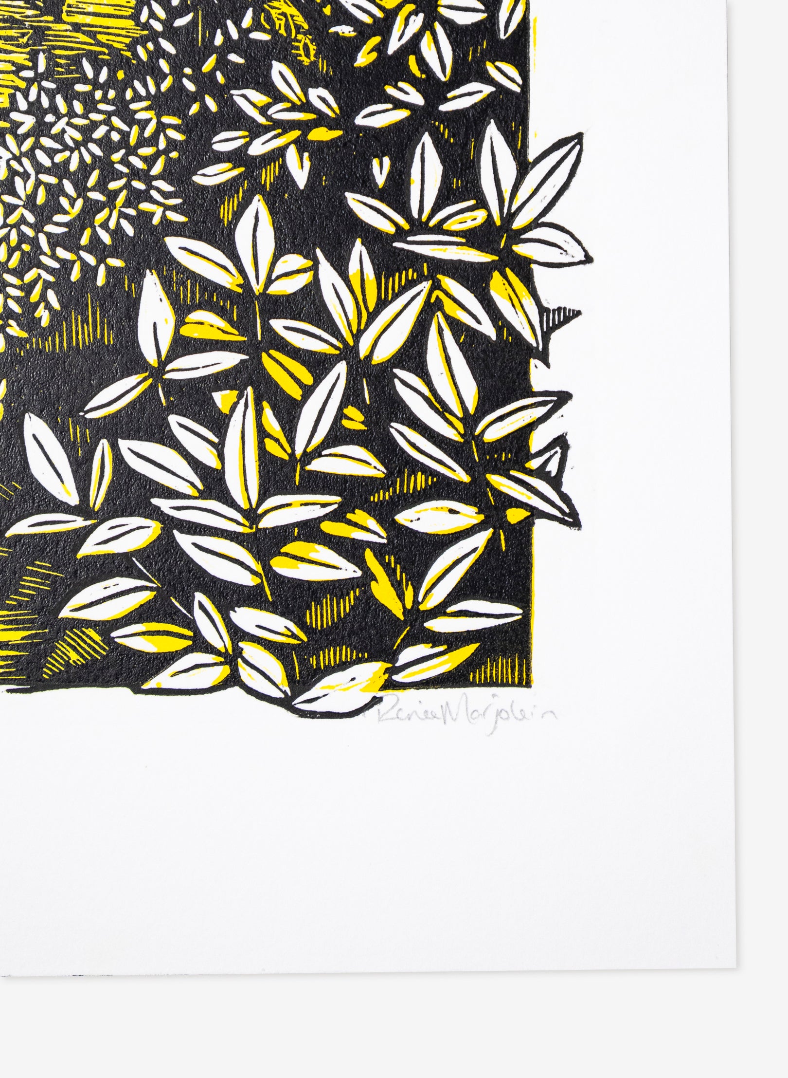 Golden Bay (Yellow) - Wood Cut Print
