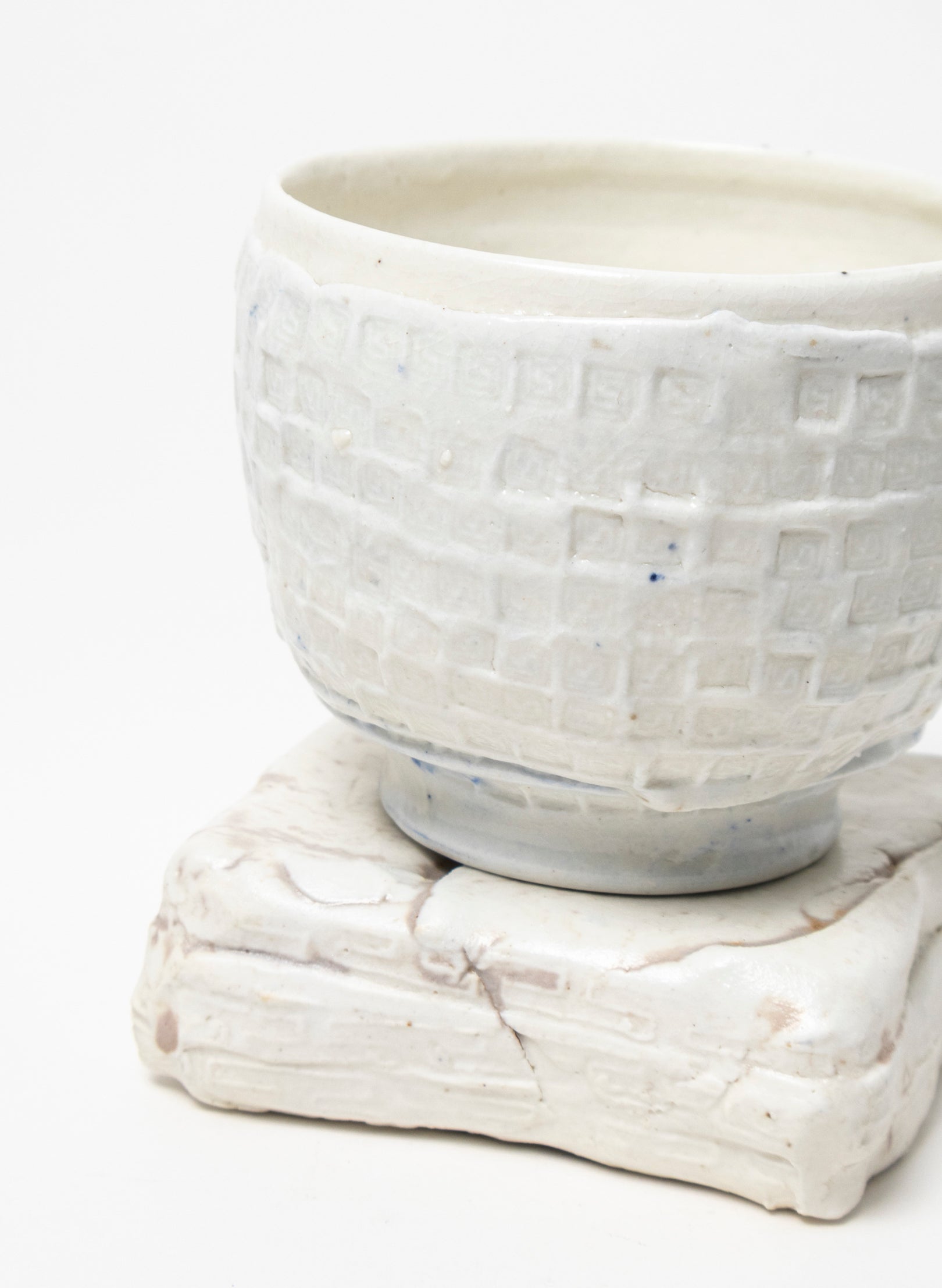 Ceramic Cup on Pedestal