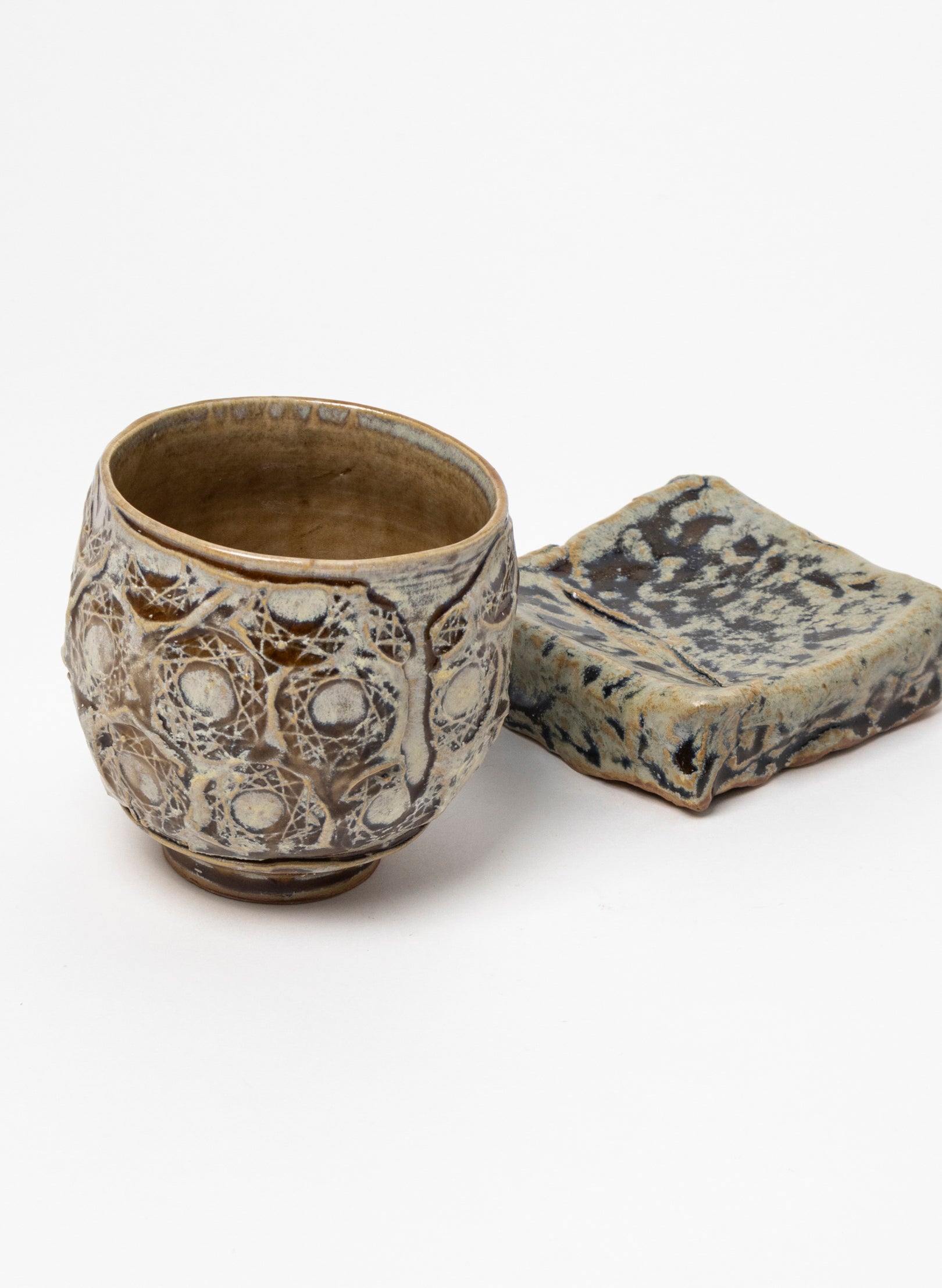 Ceramic Cup on Pedestal