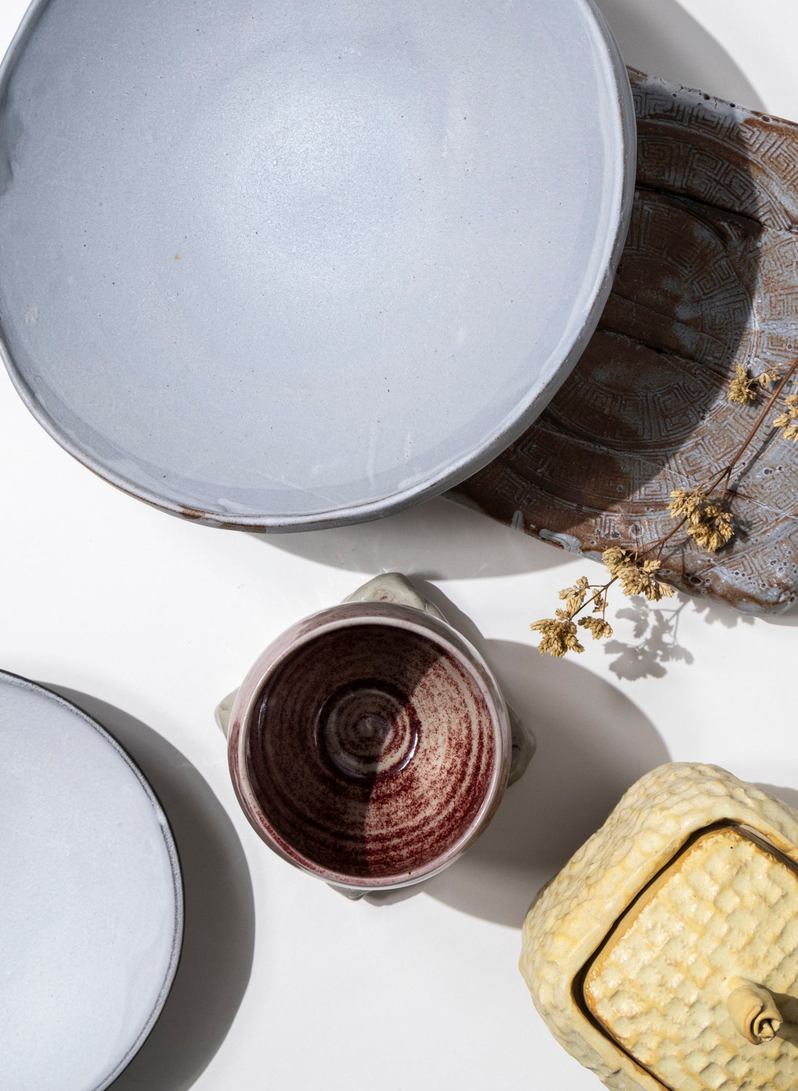 Serving Bowl on Pedestal