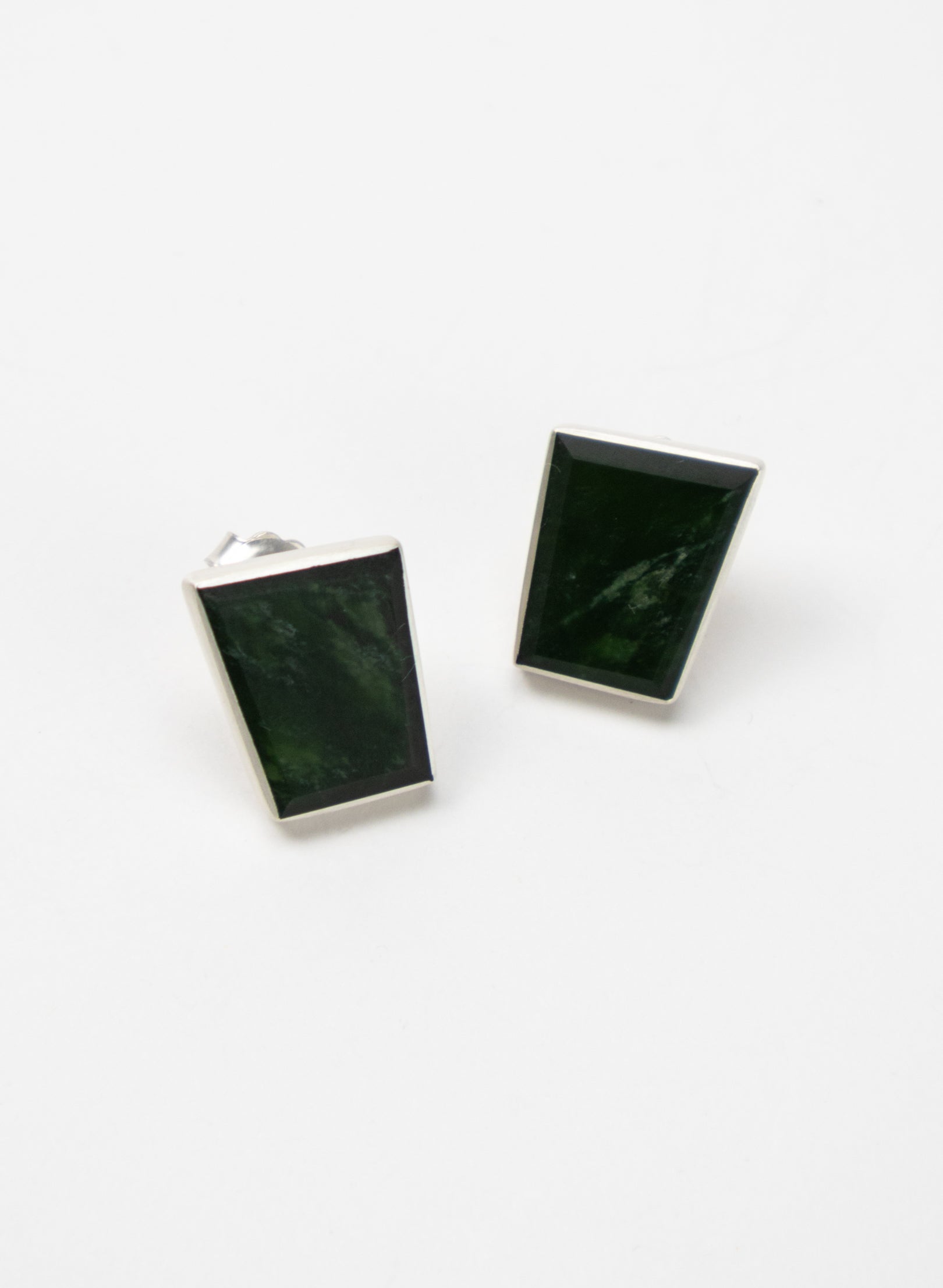 Geometric Pounamu Box Studs