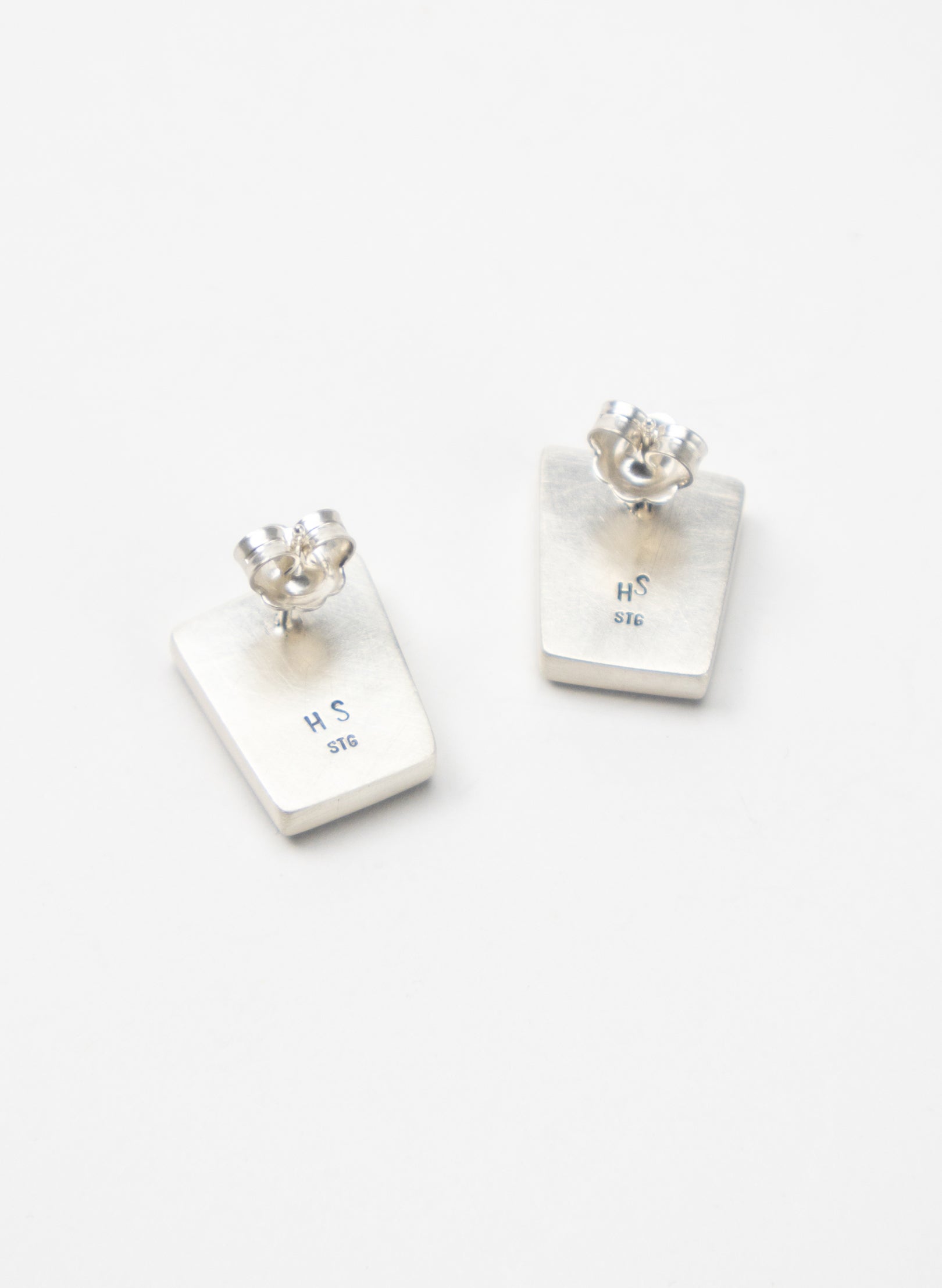 Geometric Pounamu Box Studs