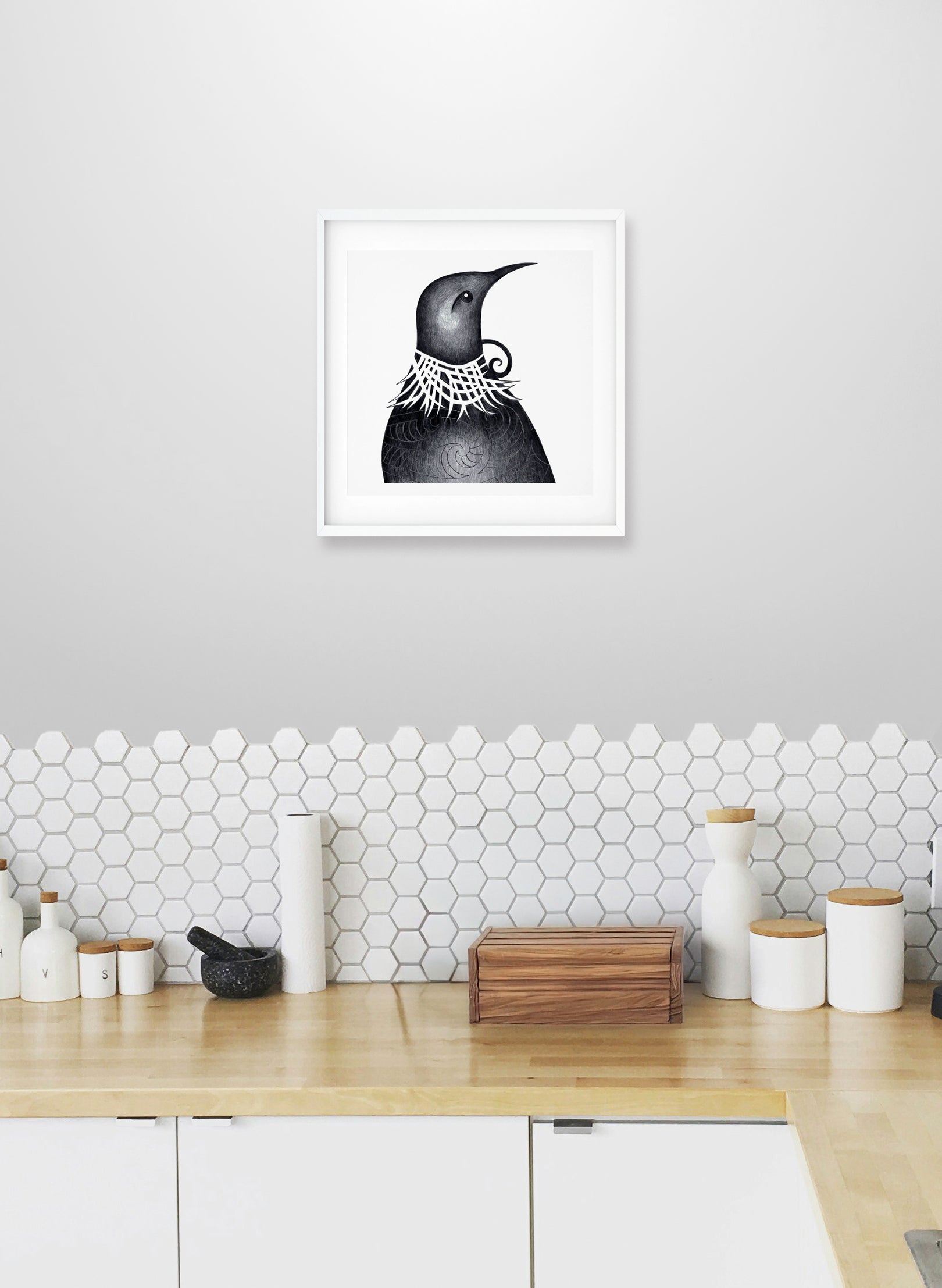 Song Of The Tūī - Embossed Giclée Print