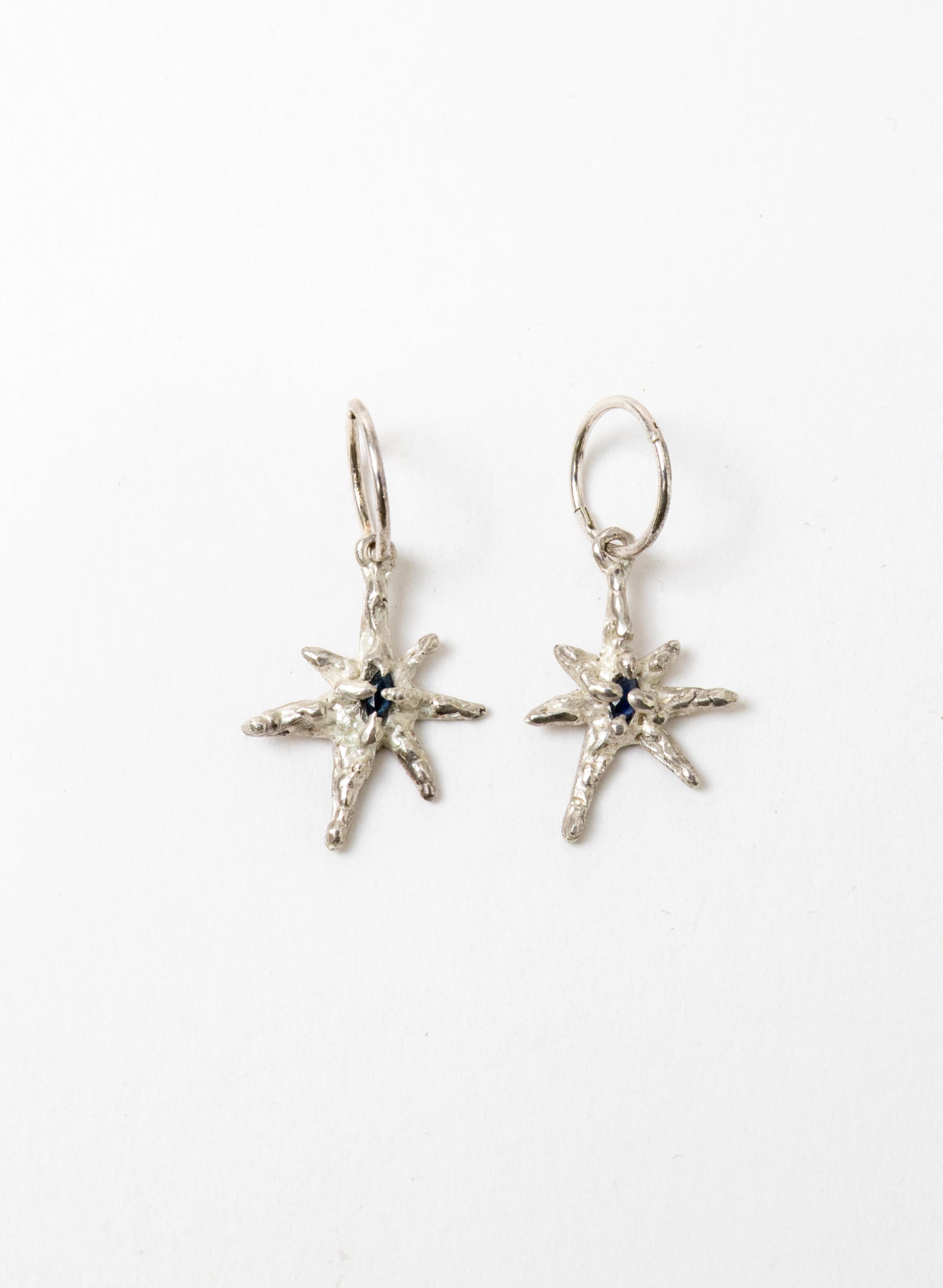Faerie Star Charm Earrings - Sterling Silver