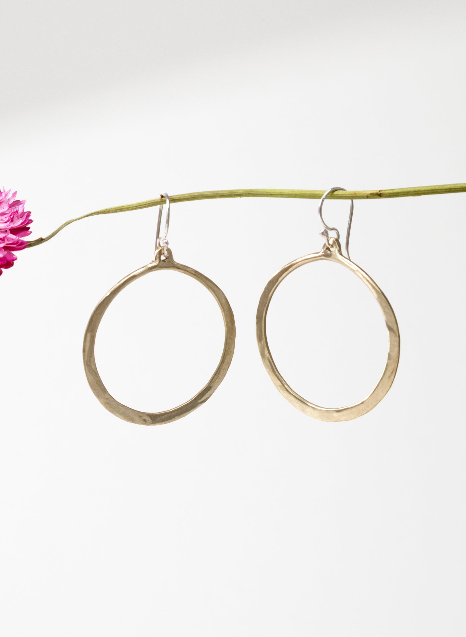 Lunar Hoop Dangle Earrings
