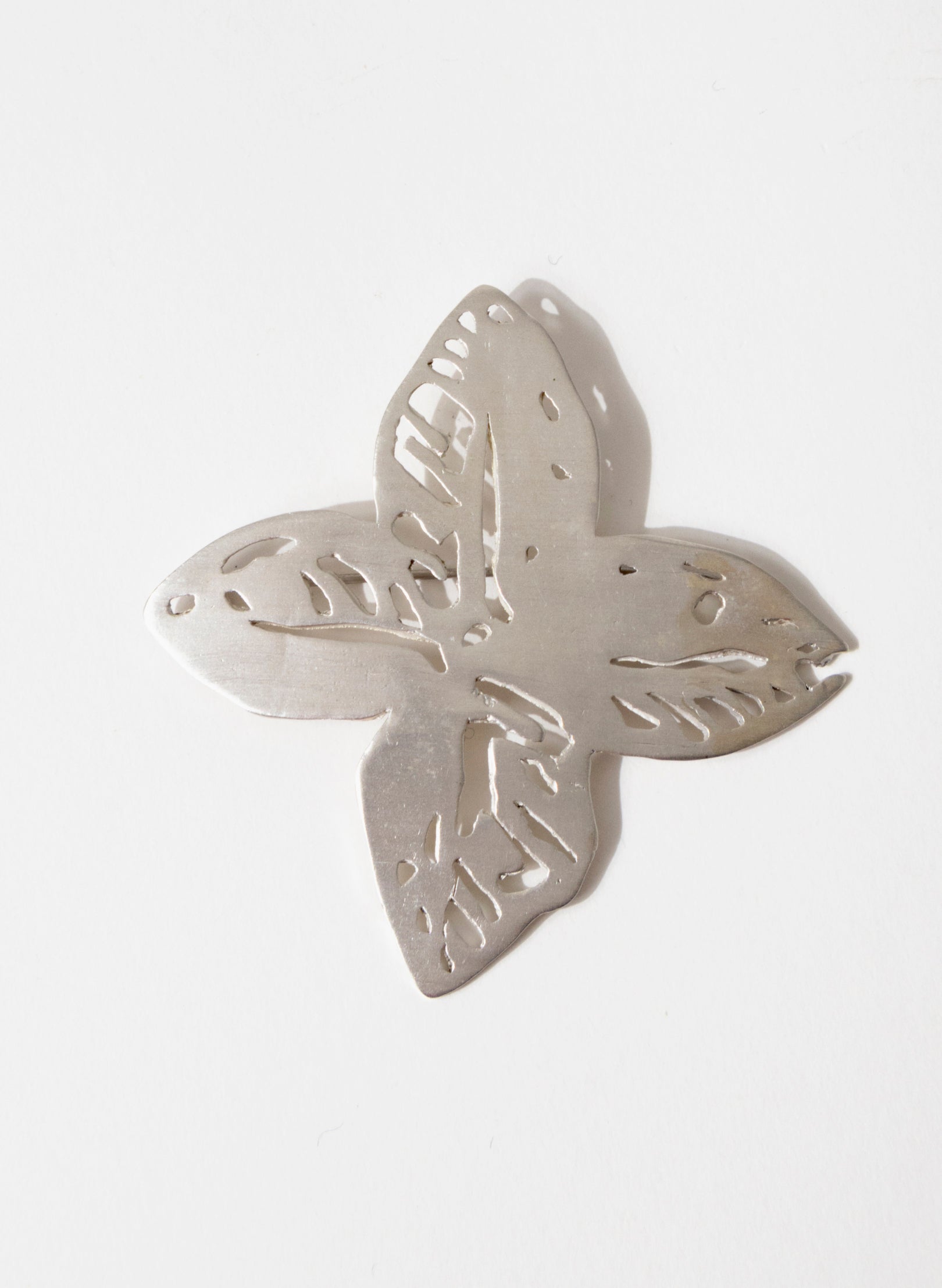 Four Petal Geometric Brooch