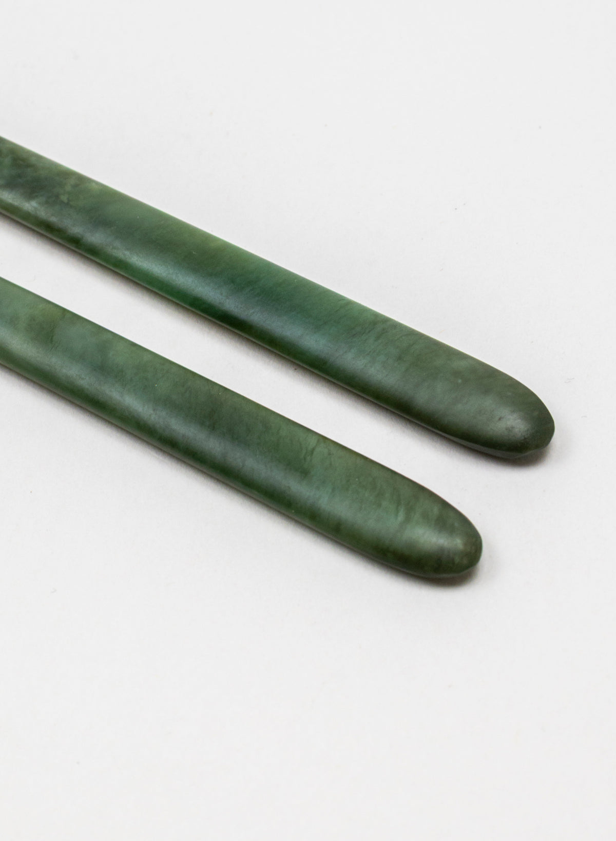 Gold Capped Pounamu Drop Earrings
