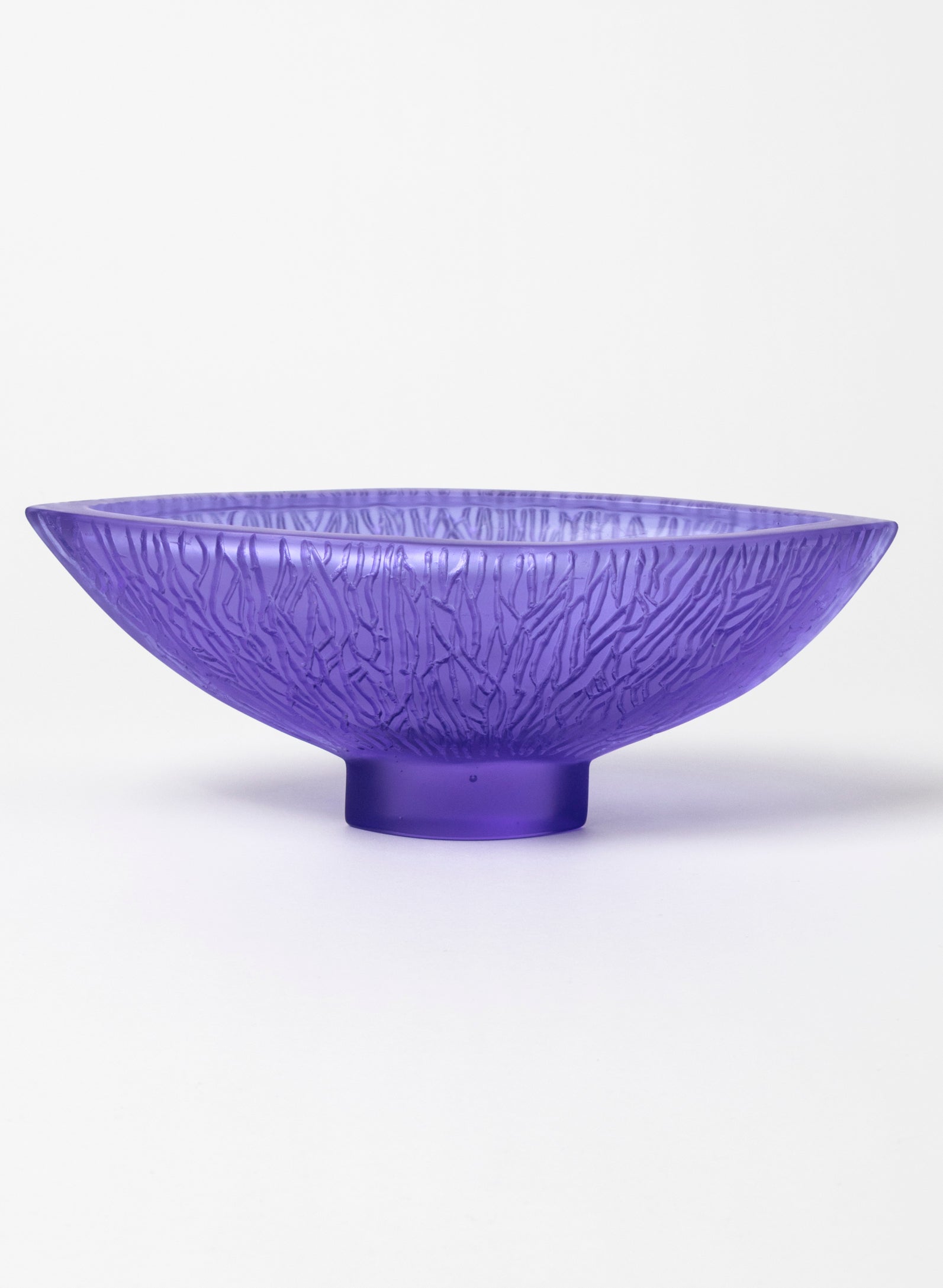 Lead Crystal Hyacinth - Carved Bowl