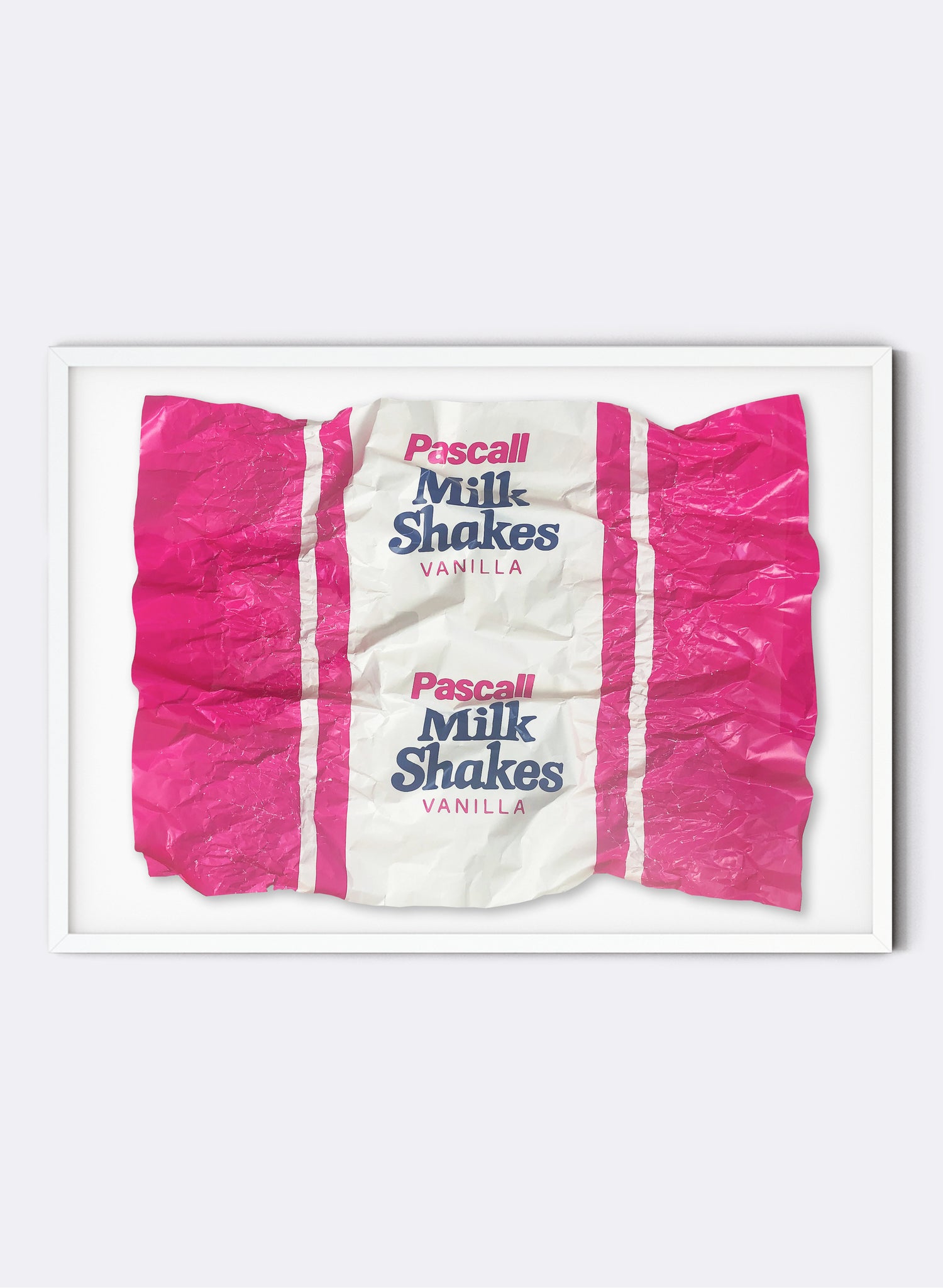 Framed XXL Milkshakes Wrapper