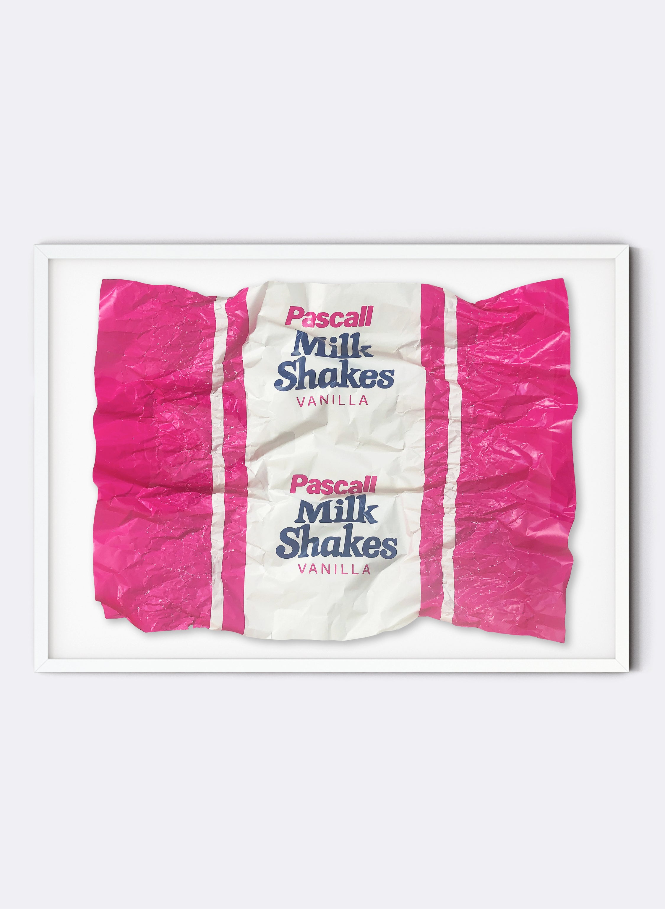 Framed XXL Milkshakes Wrapper
