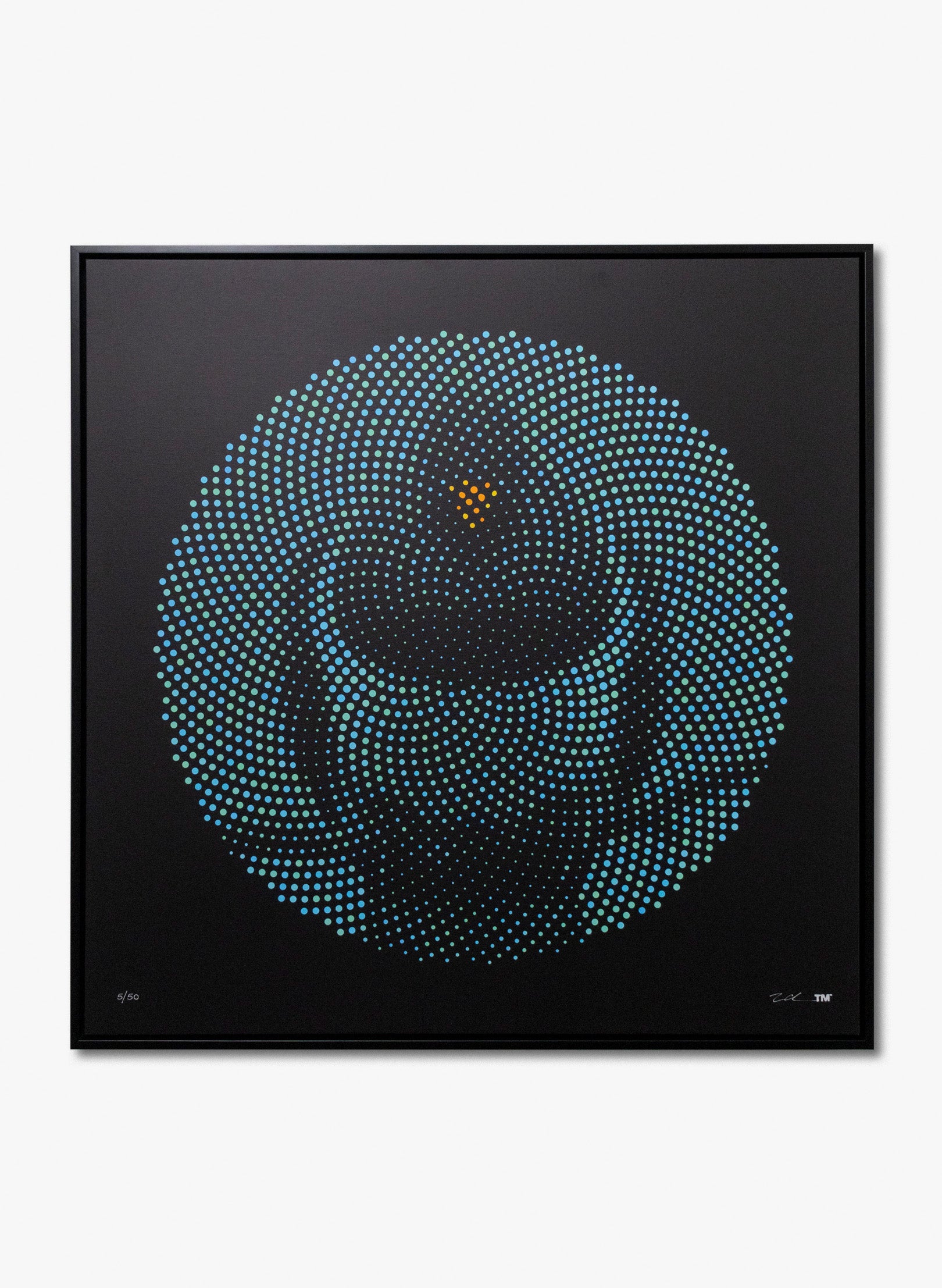 Blue Kereru - Polydot Series Print