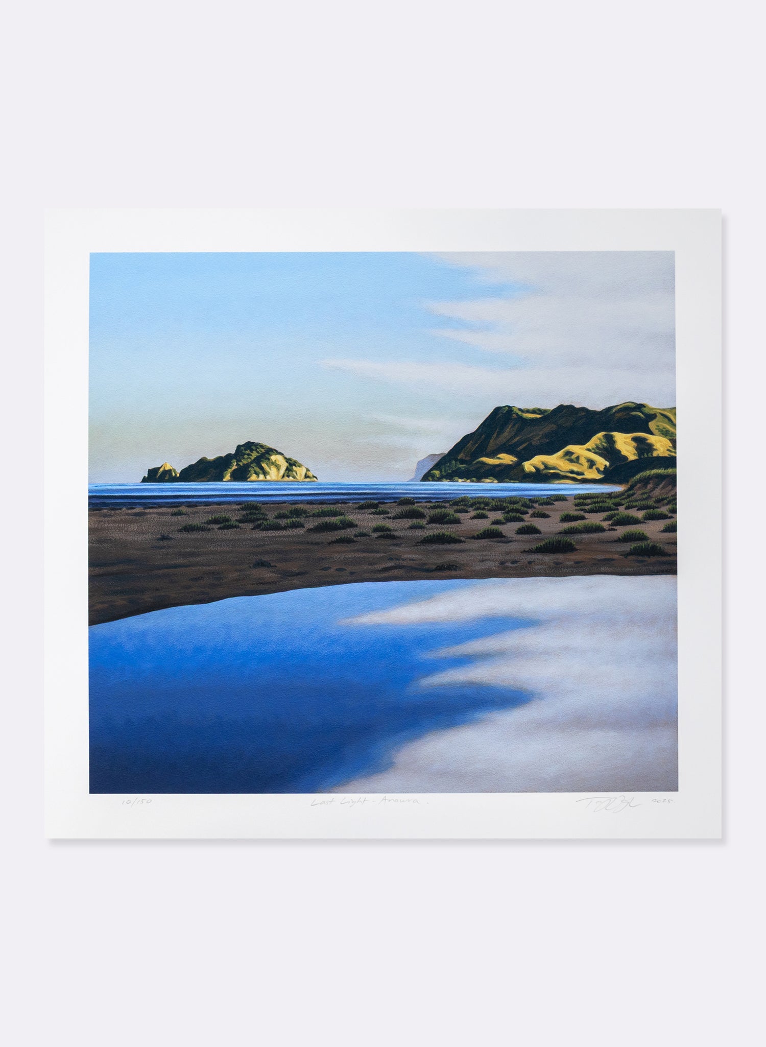 Last Light, Anaura Bay - Giclée Print