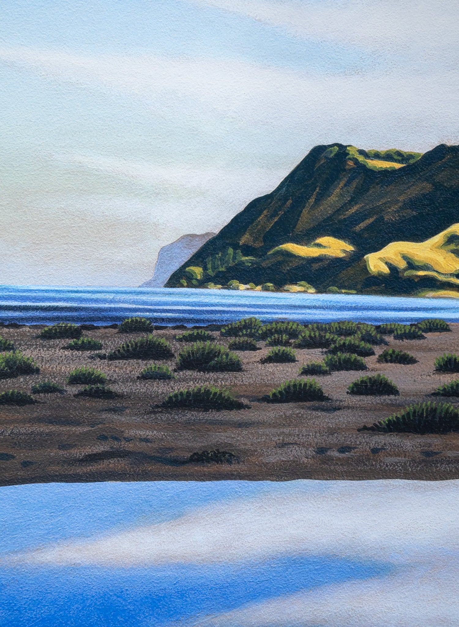 Last Light, Anaura Bay - Giclée Print