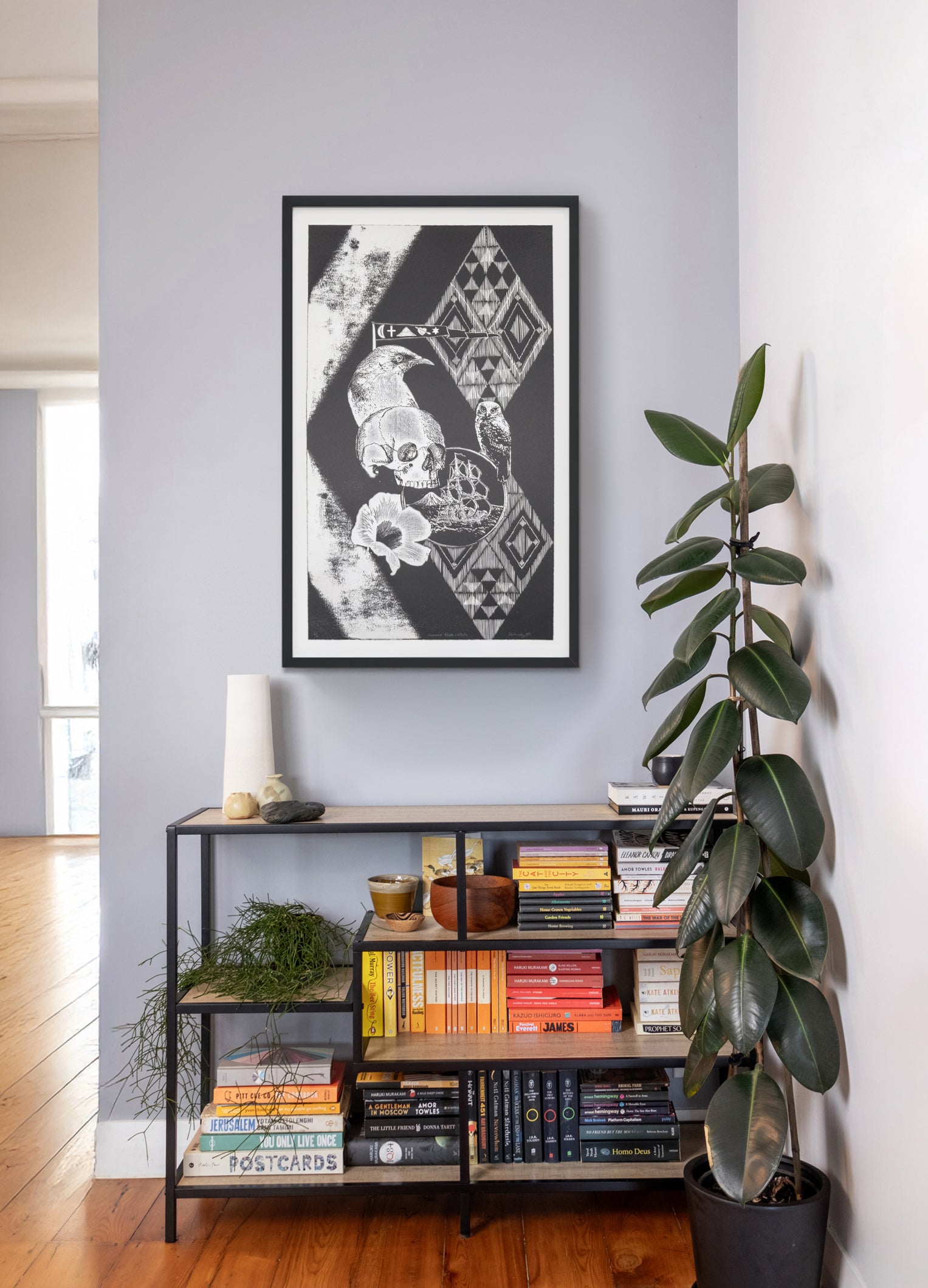 Waharua (Contact Point) - Mixed Media Print