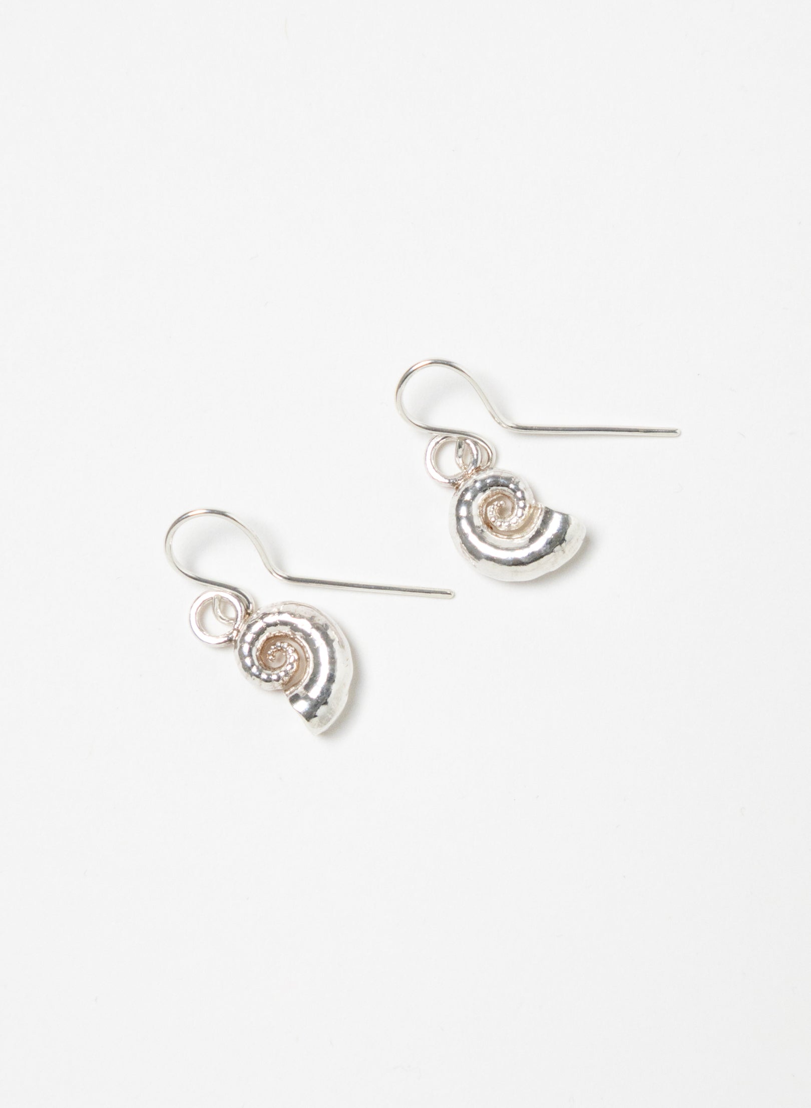 Spiral Shell Hoop Earrings